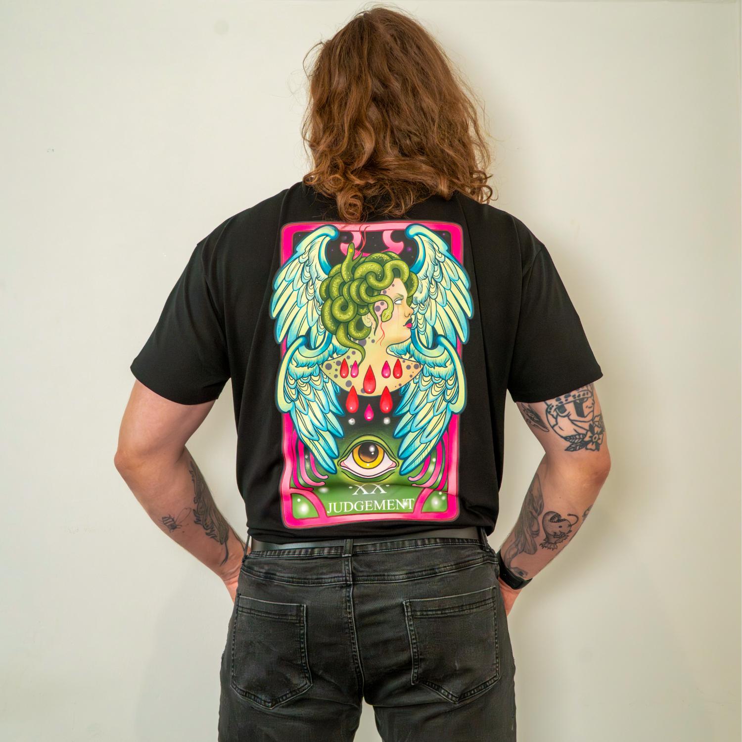 Judgement Unisex T-shirt | Black Back Print T-Shirt – Snag