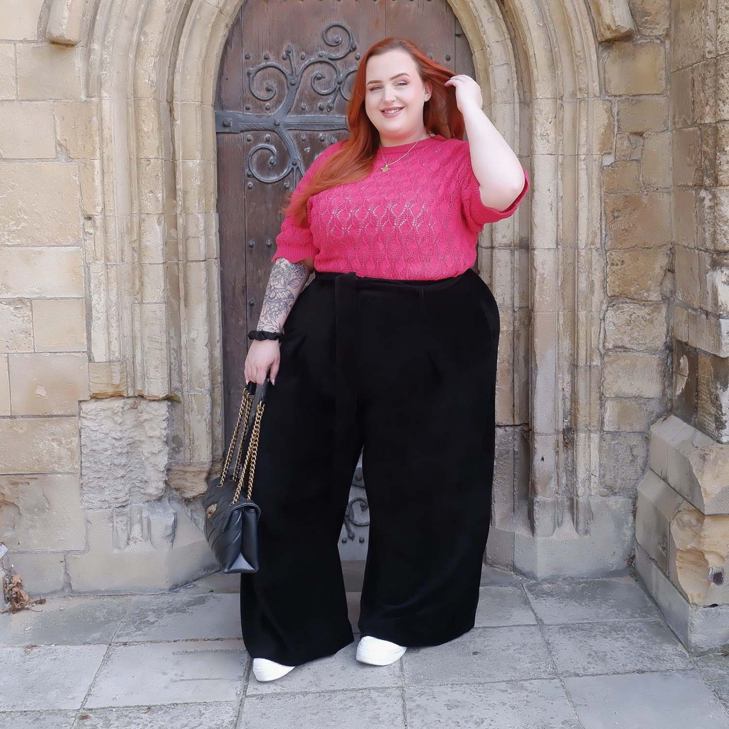 Wide Leg Cord Tailored Trousers Black Tights Clothes In