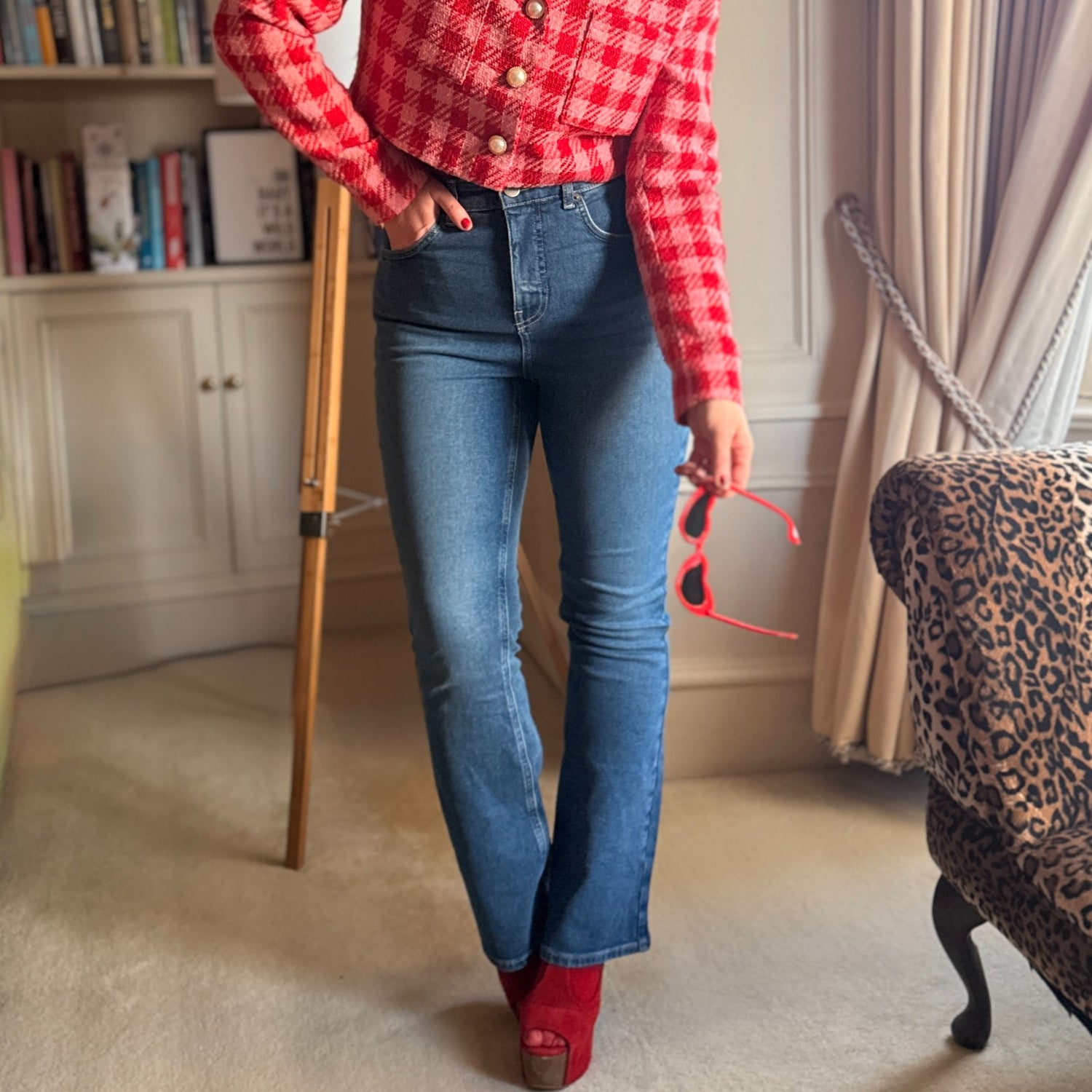 Organic Bootcut Jeans - Atlantic