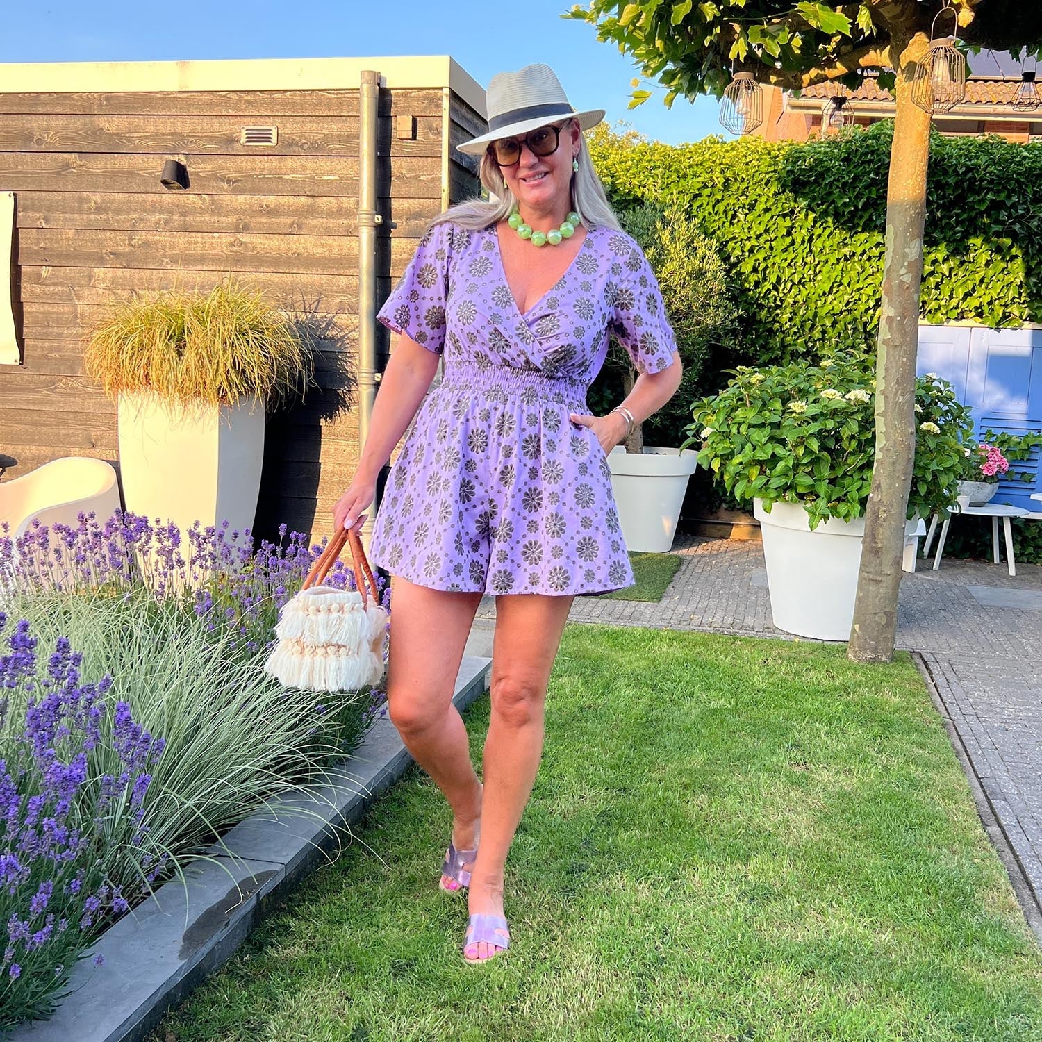 Broderie Anglaise Playsuit - Cassis de Violet – Snag