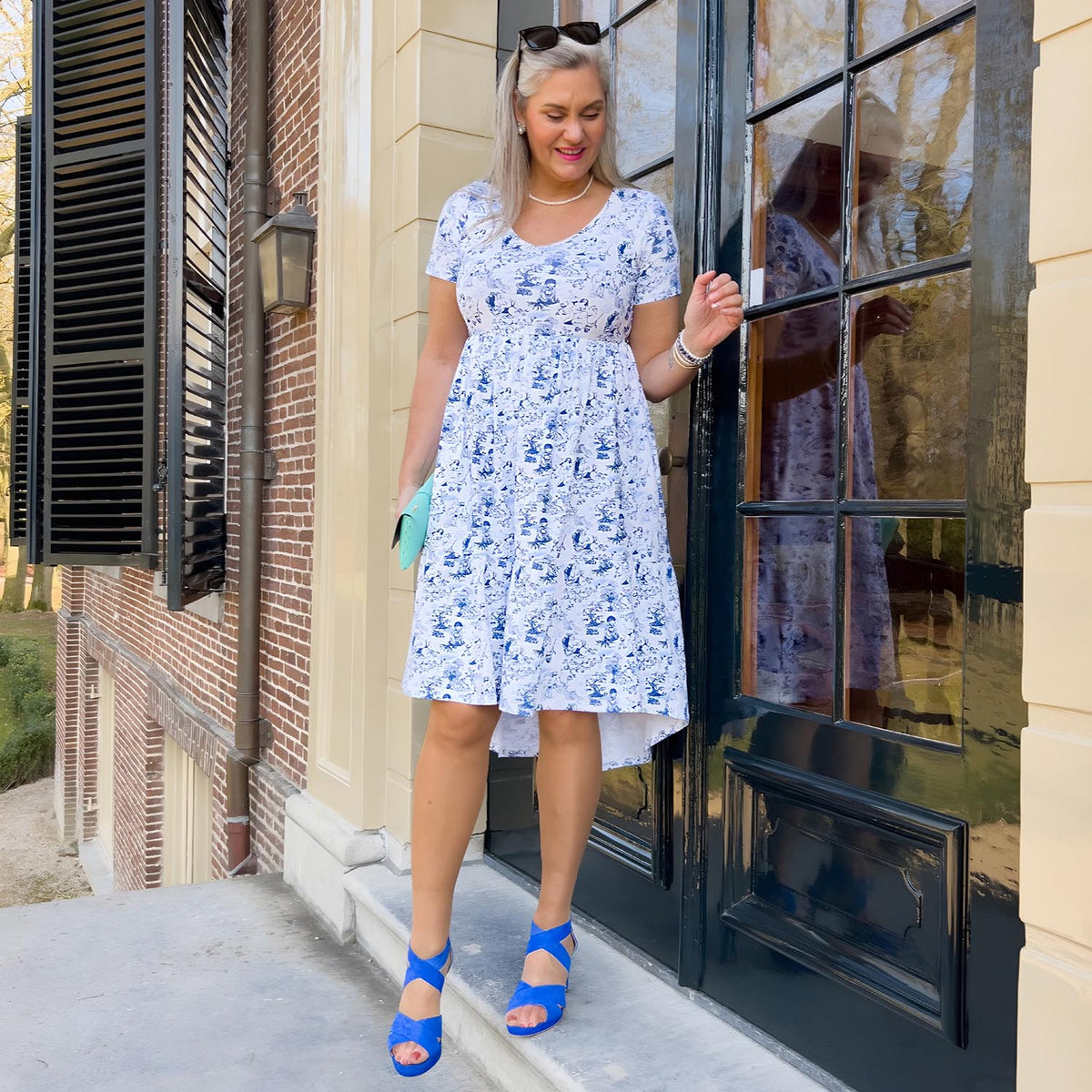 T-Shirt Tiered Dress - Passion au Jardin - L'Amour Bleu - Tights ...