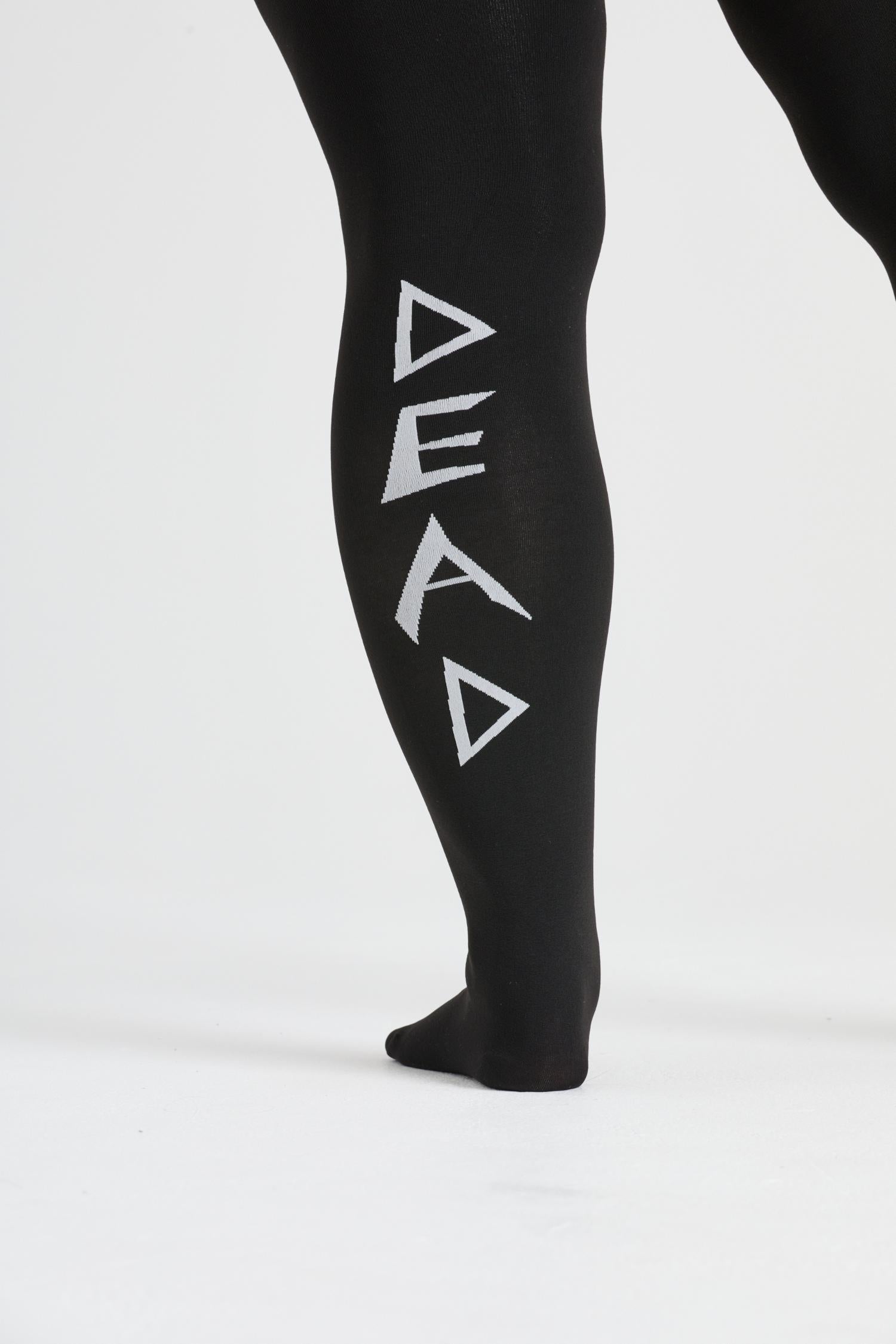 Dead Inside Tights Goth Coffin Slogan Tights Snag