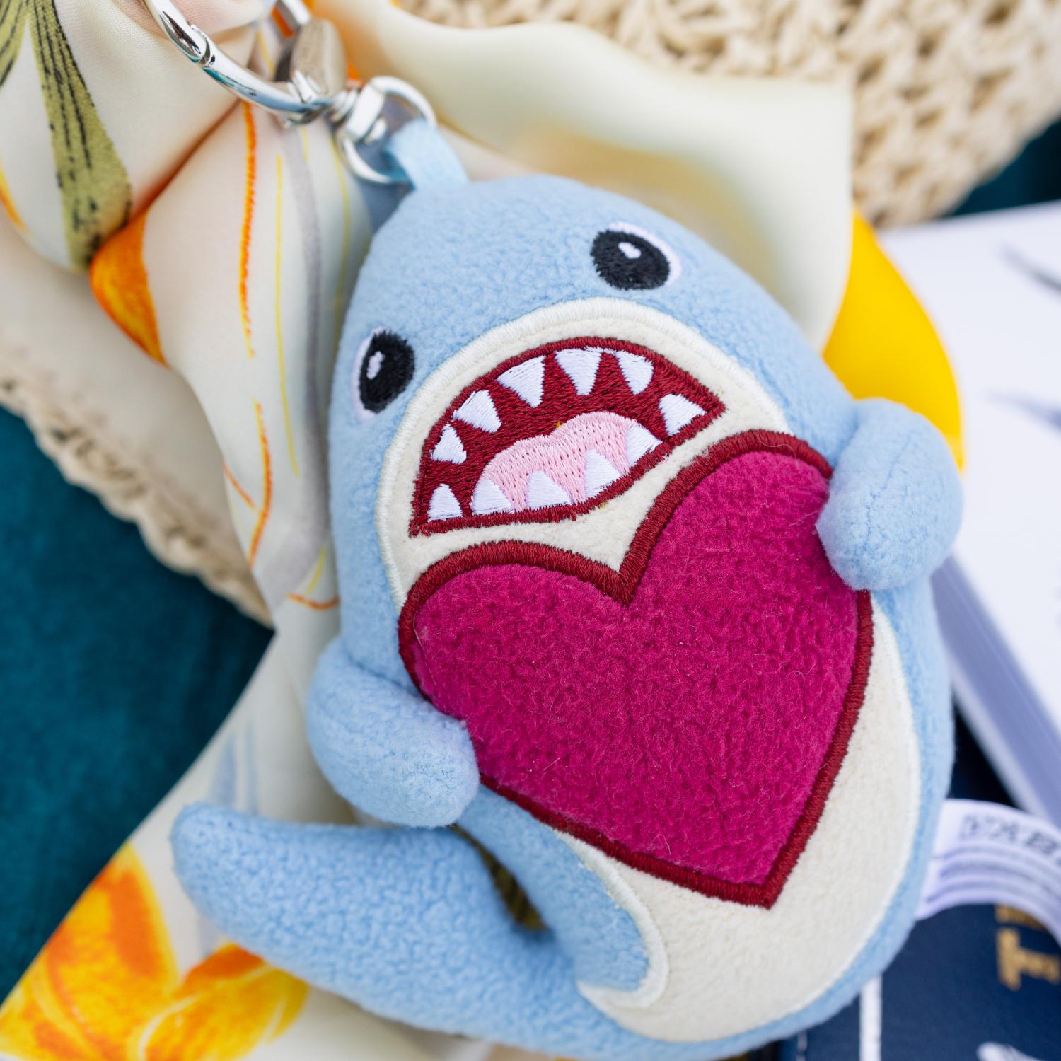 Munch Soft Fleece Shark Bag Charm & Keychain | Snag