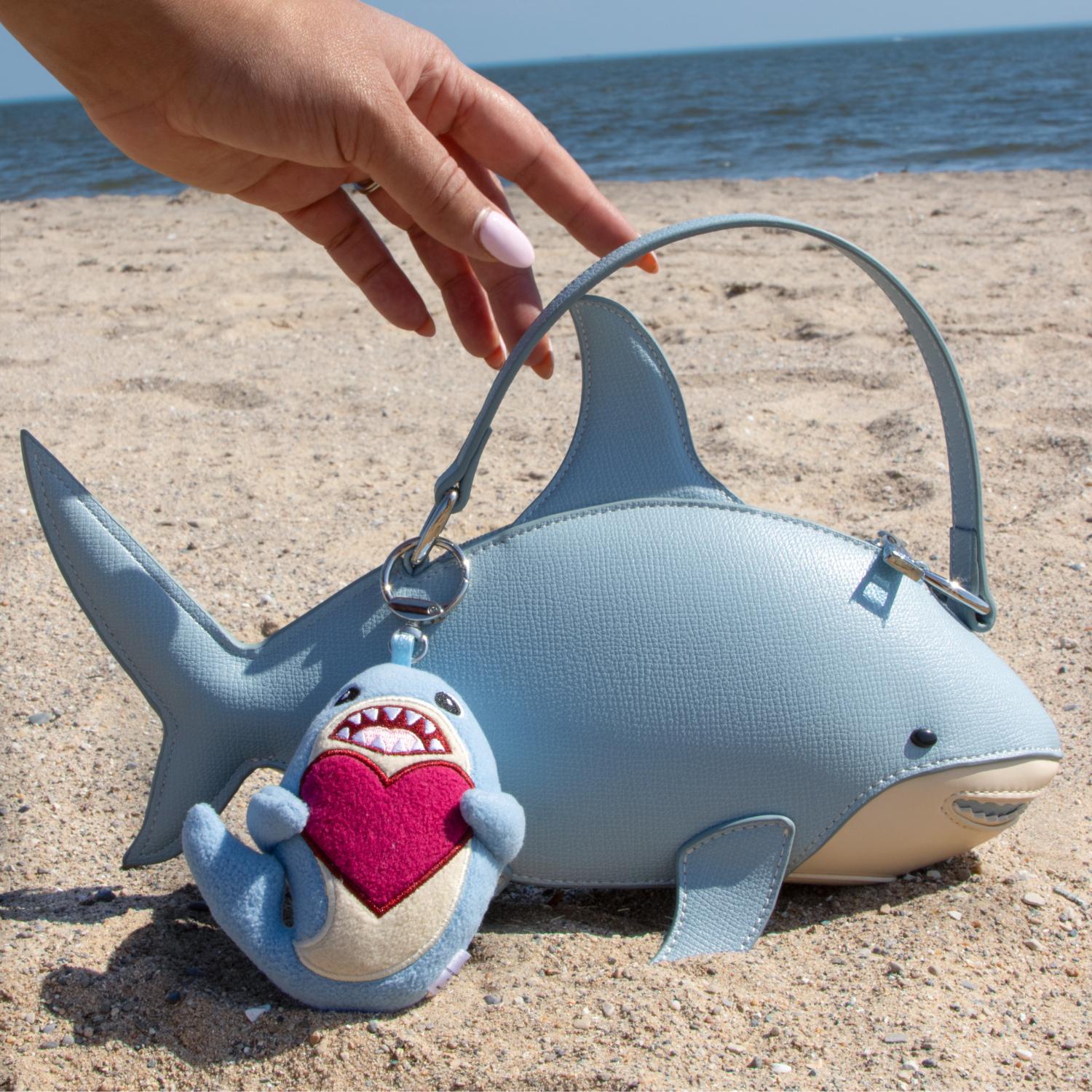 Munch Soft Fleece Shark Bag Charm & Keychain | Snag