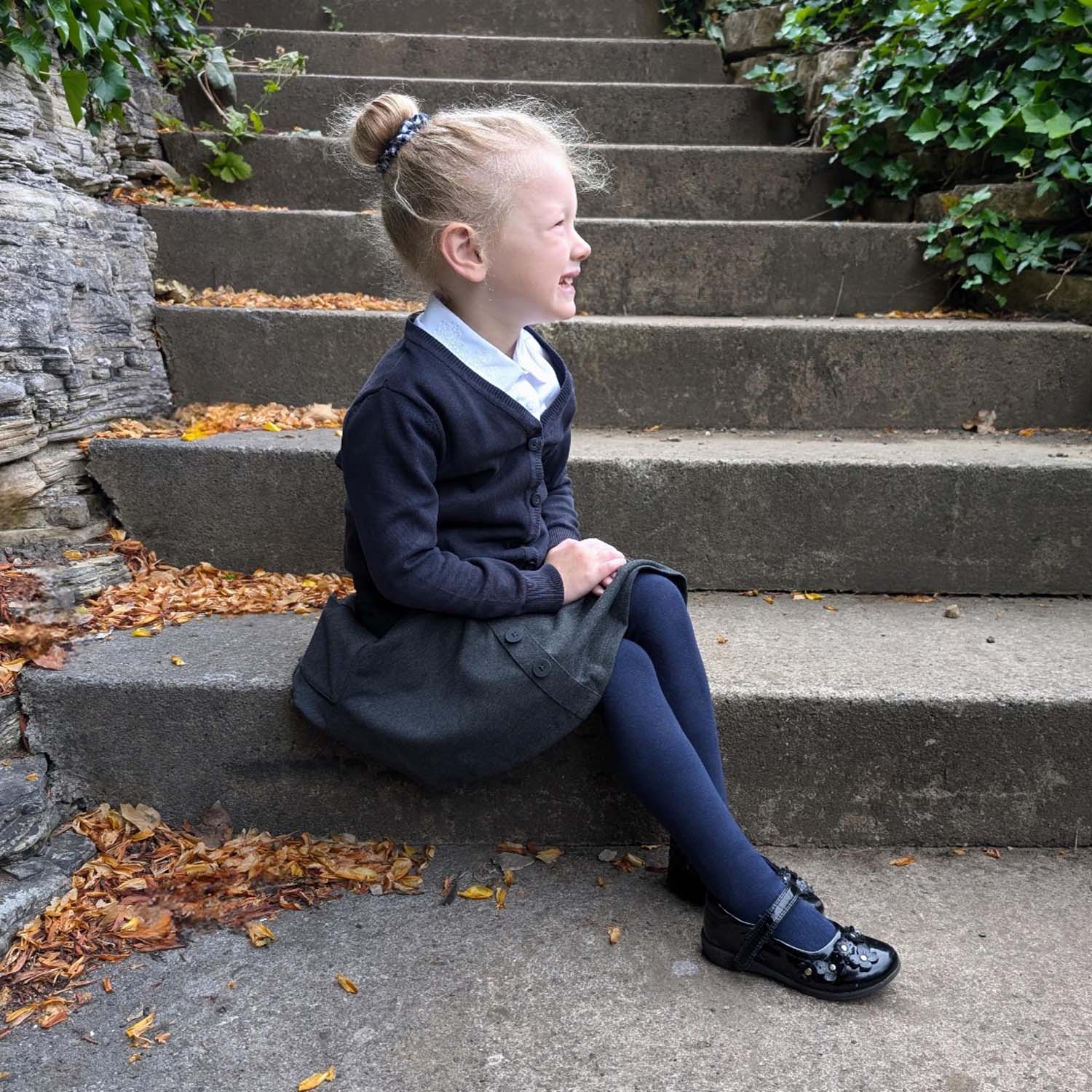 Kids Cotton Tights Navy – Snag