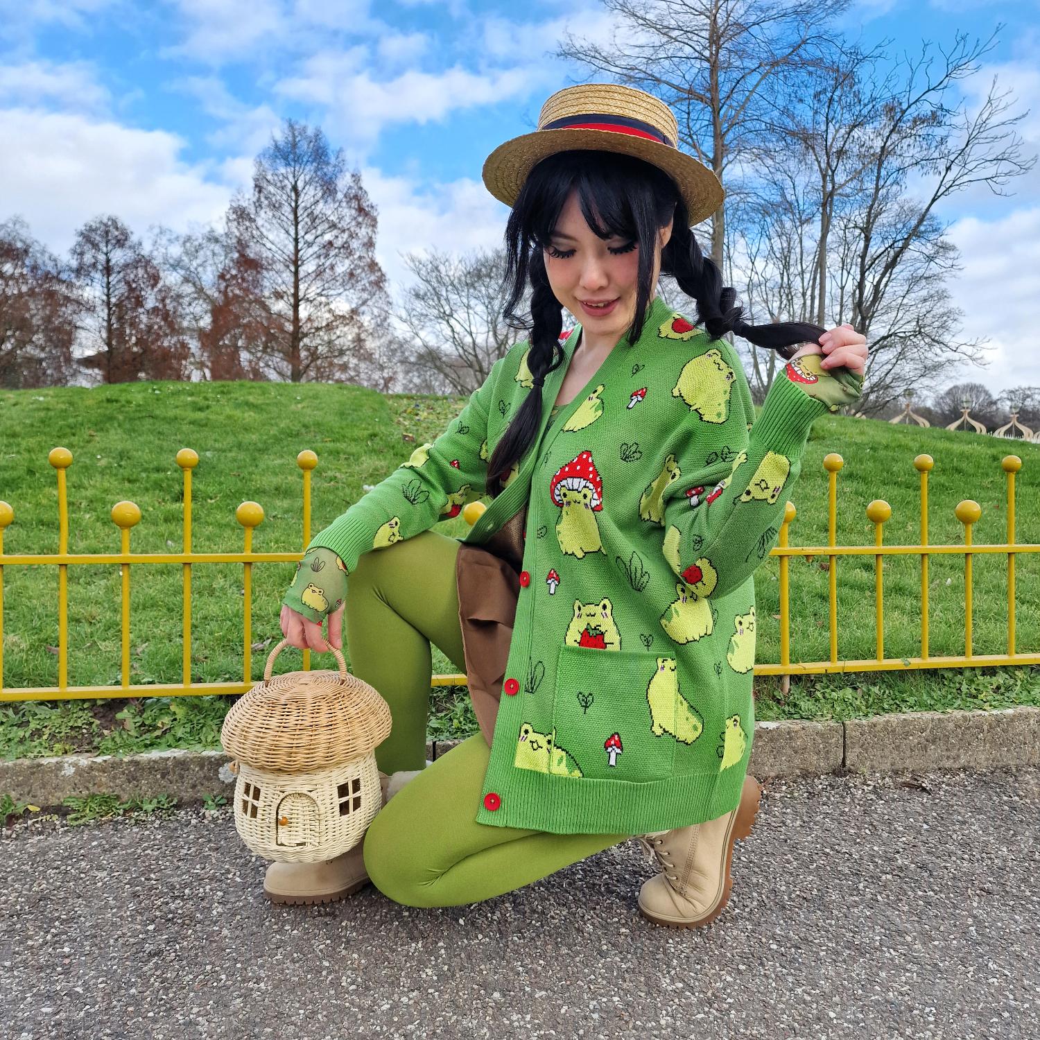 Cotton Rich Cardigan - Hoppy Meadow