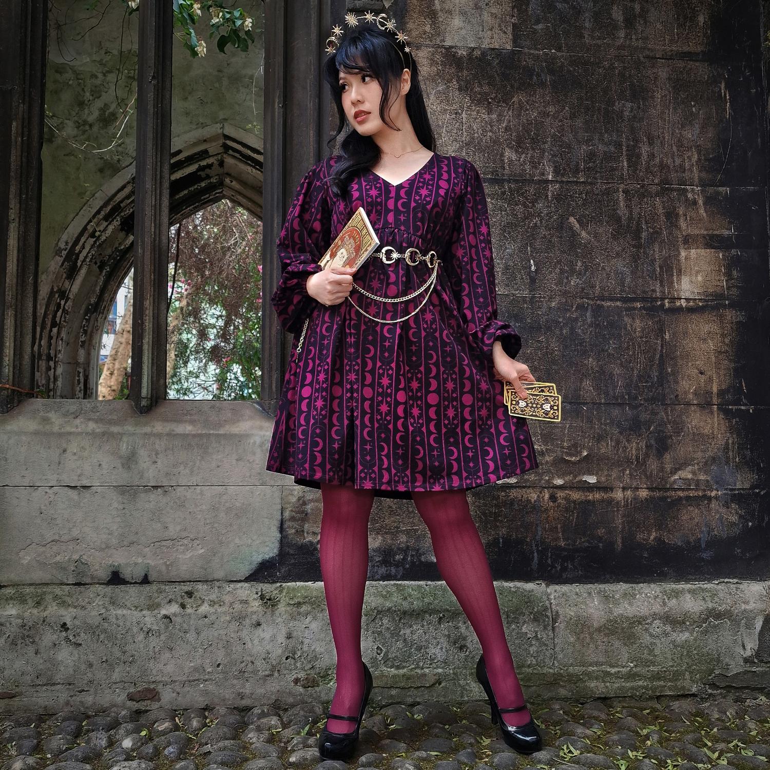 babydoll christmas dress A/B (4-6) Printed Cotton - Moon Stars Pinstripe Size:16 1/2 LONG Division:ADRIANNA PAPELL Versatile Dressing Outfit Francescas Faye Floral Midi
