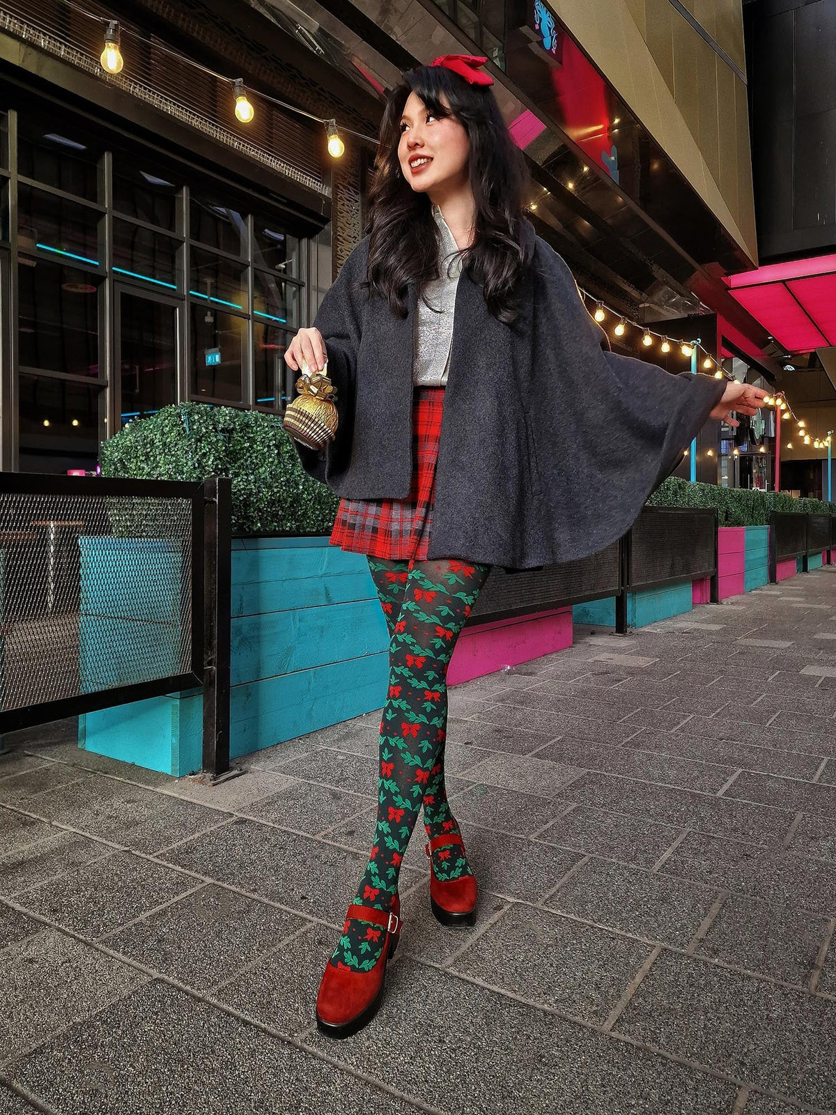 Holly Dolly Tights - Crocodile