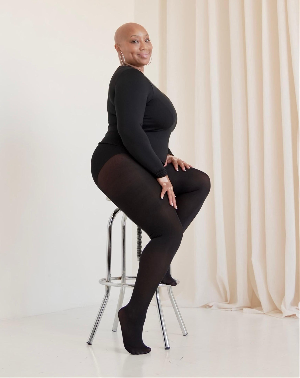 80 Denier Opaque Tights - Black