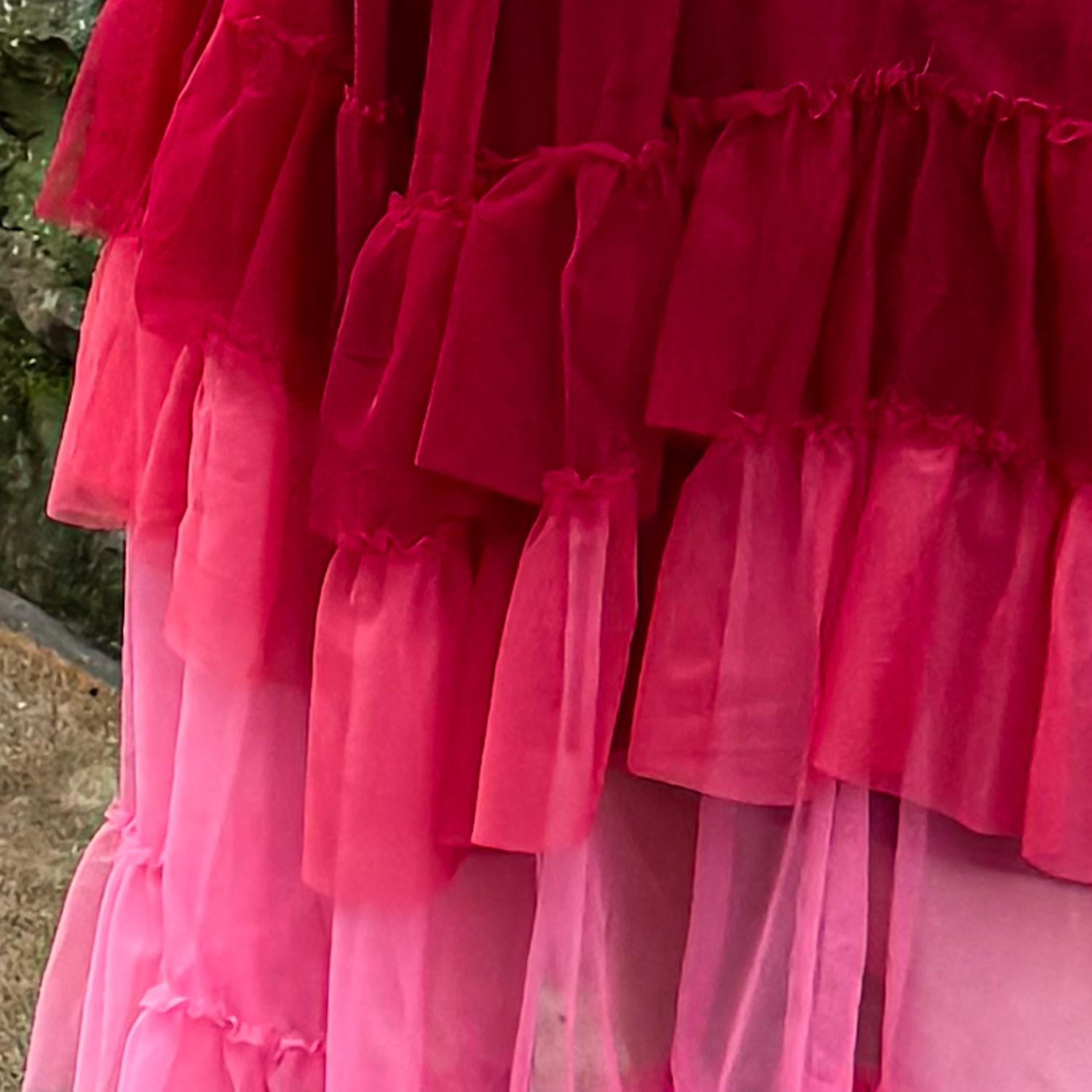 Mesh Maxi Skirt - Pirouette Ombre