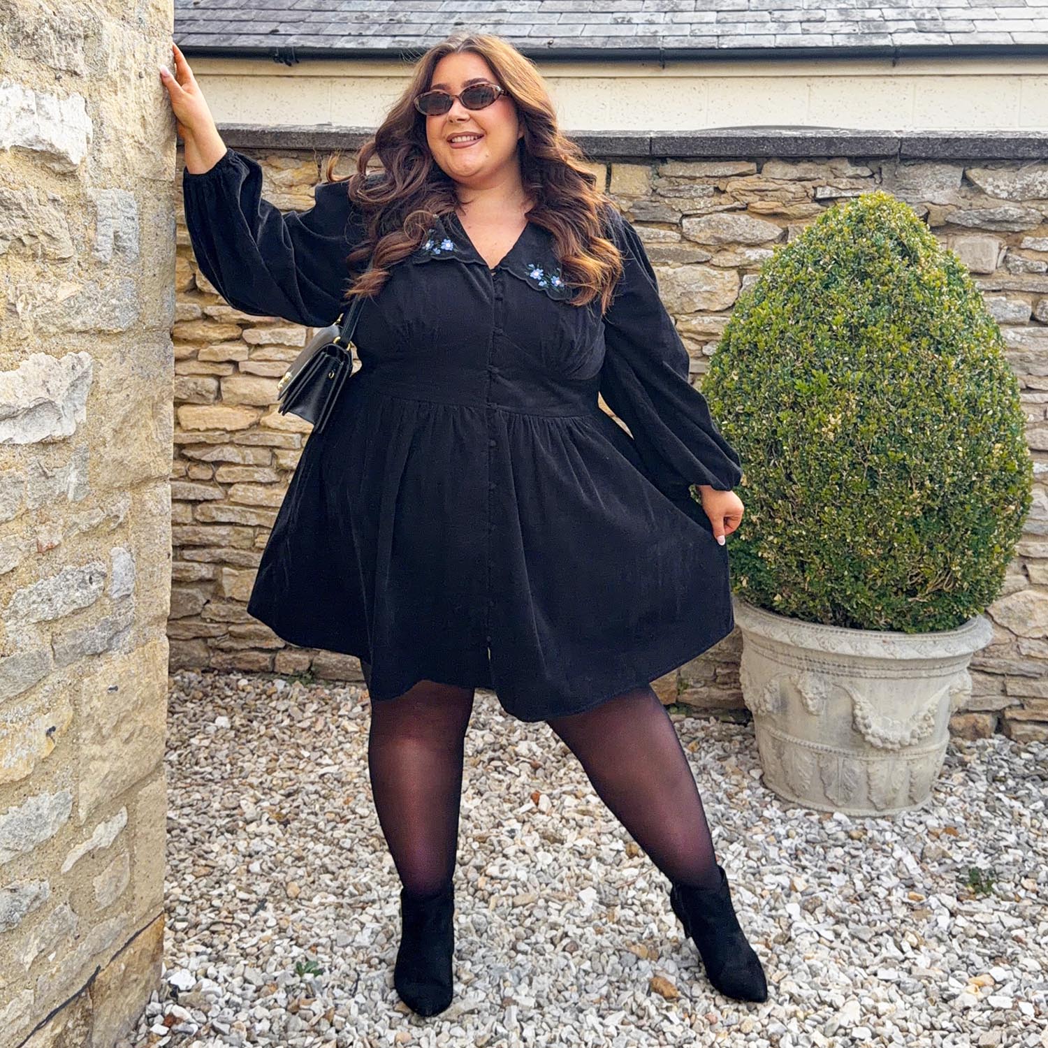 30 Denier Sheer Halo Tights - Liquorice