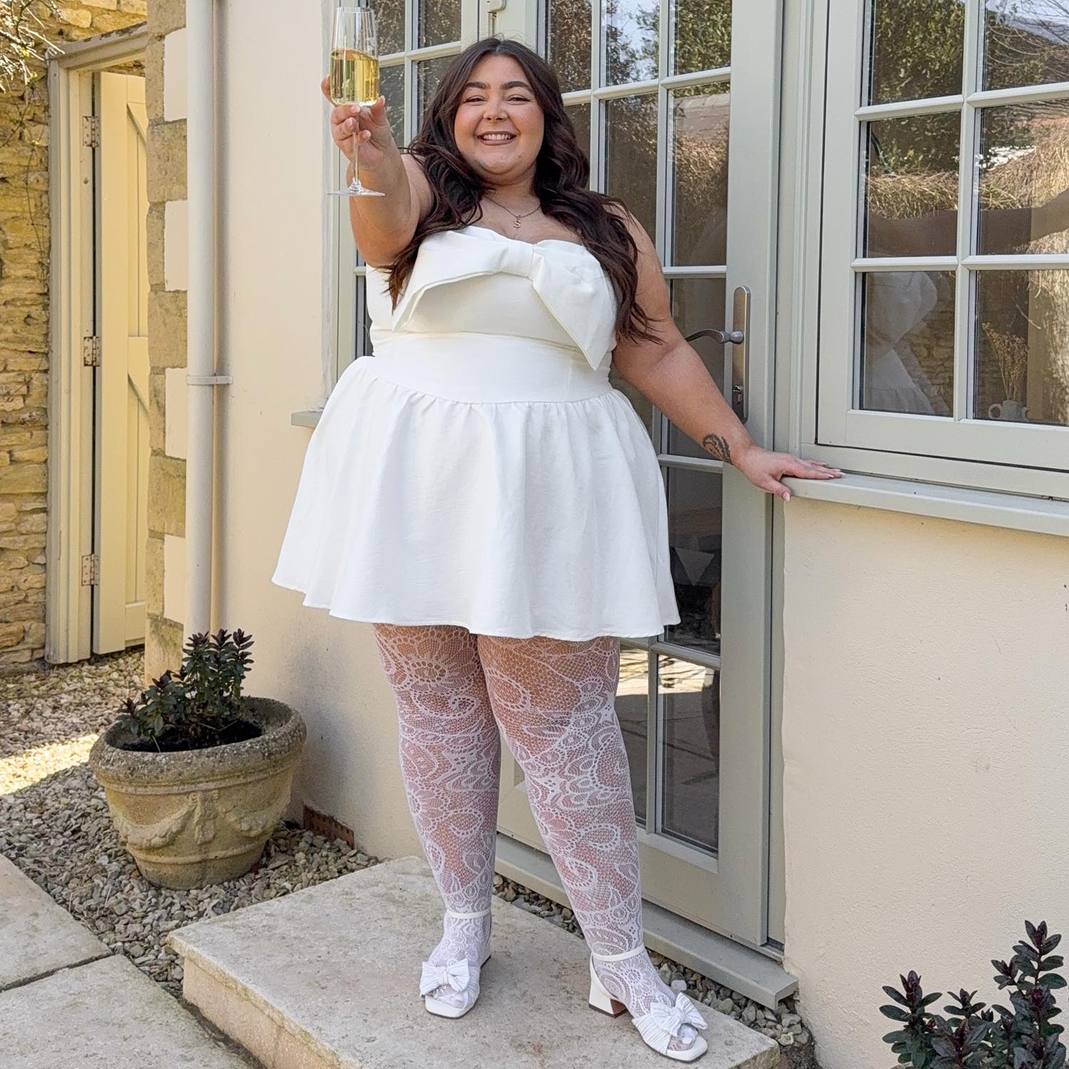 white tights and dress Discover 110 outfit elegant white hosiery for spring ideas ready outfit Black Beautiful Woman Walking In