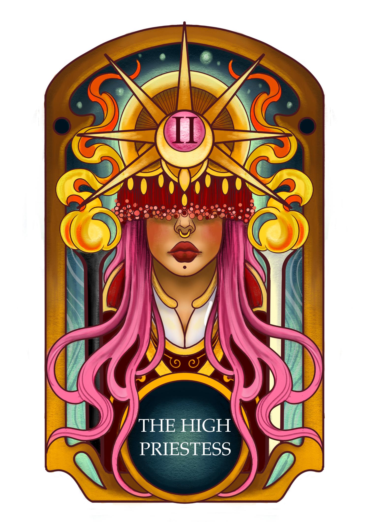 Major Arcana Boxy Tee - II The High Priestess