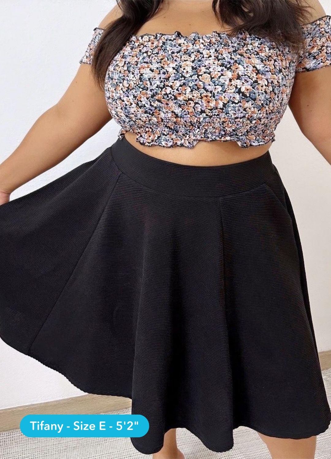 Ottoman Flare Skirt - Black