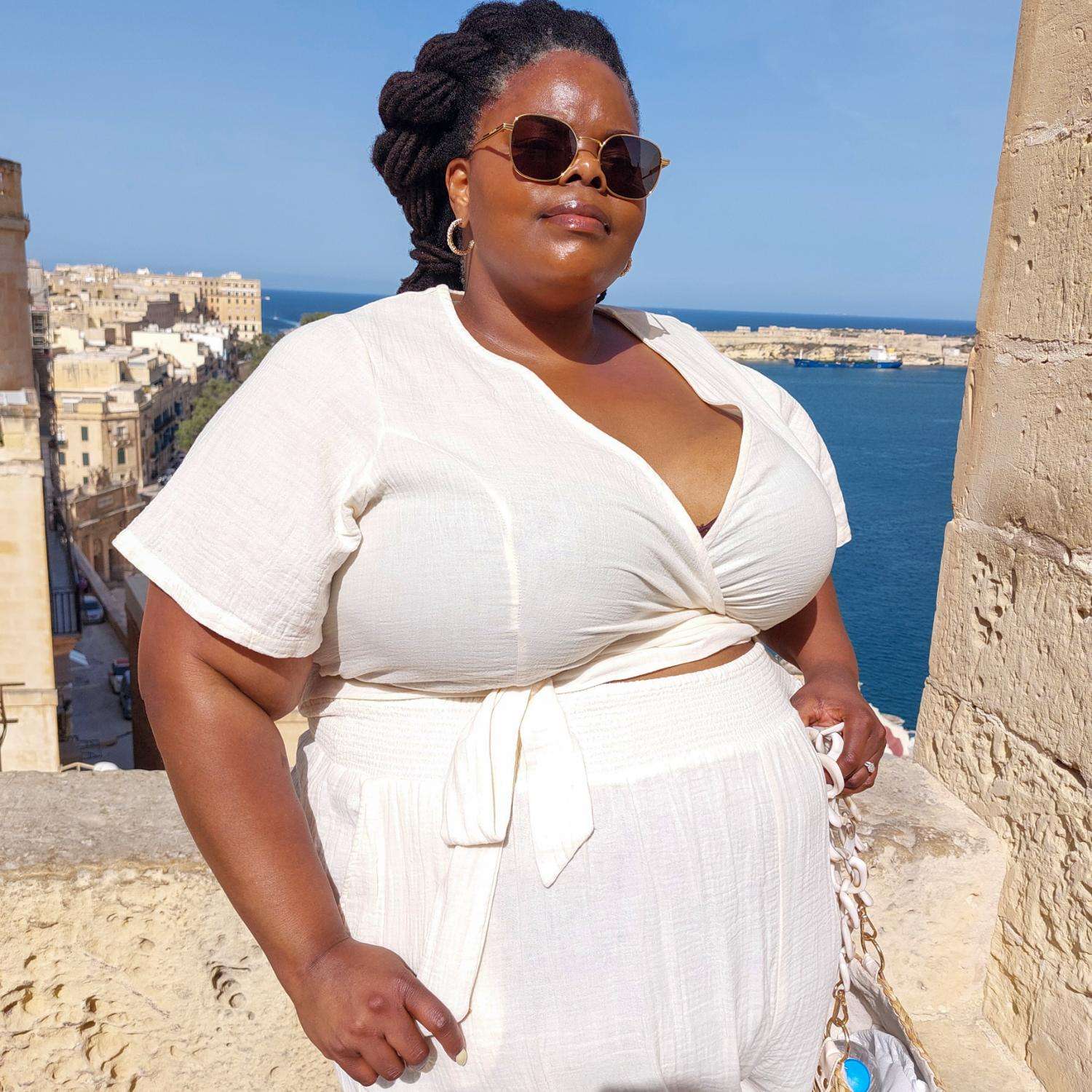 Sonia Cotton Gauze Wrap Top - Cream
