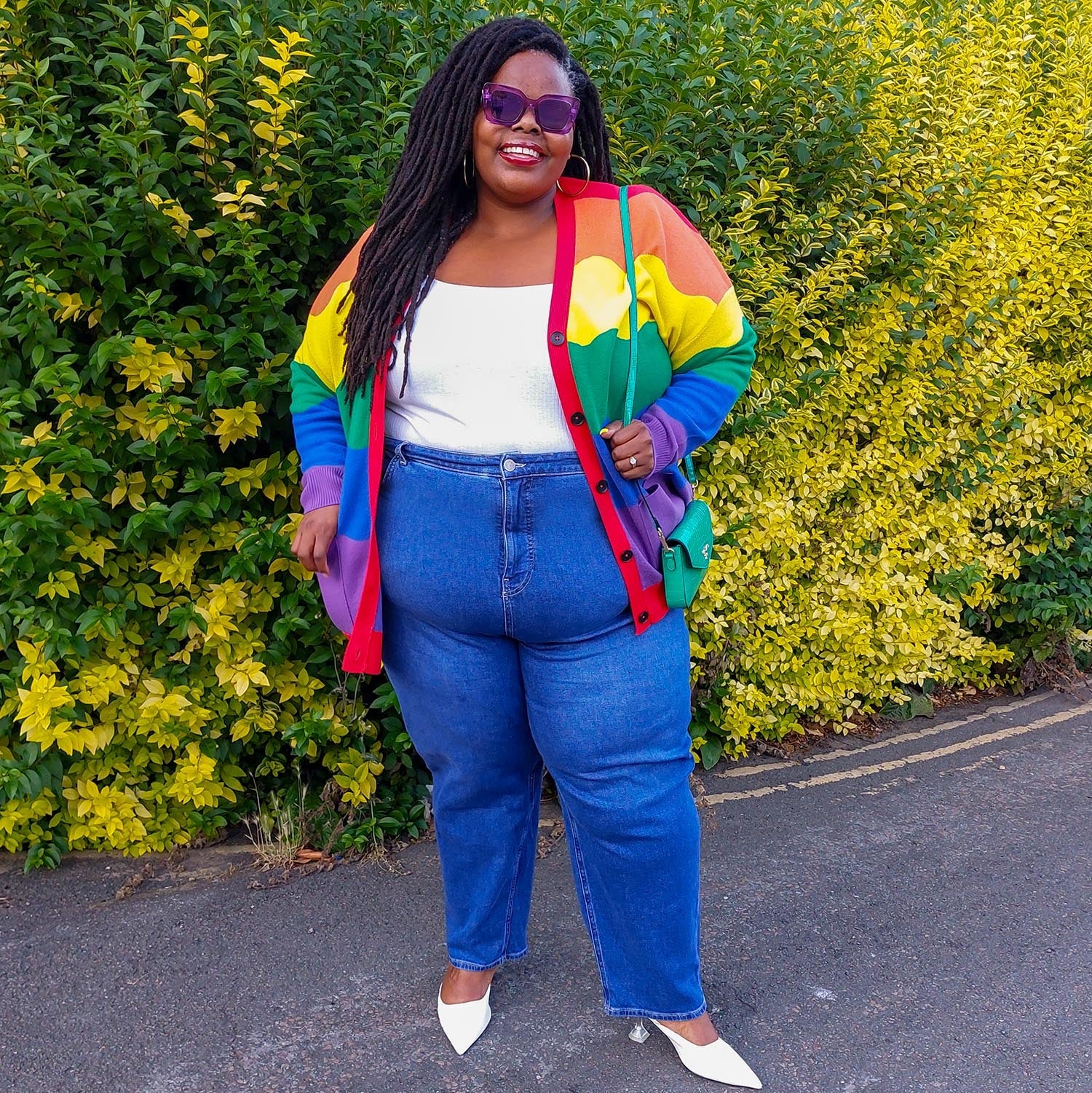 Rainbeaux Colourful Rainbow Cardigan | Sizes 4-38 | Snag