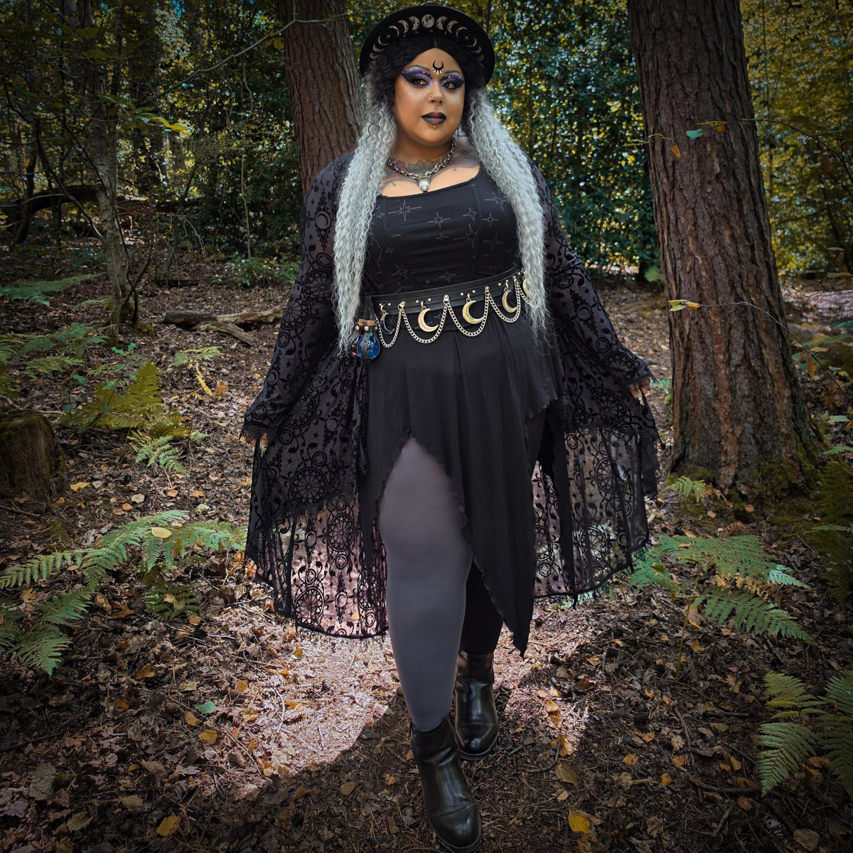80 Denier Duo Tights - Graveyard Shift