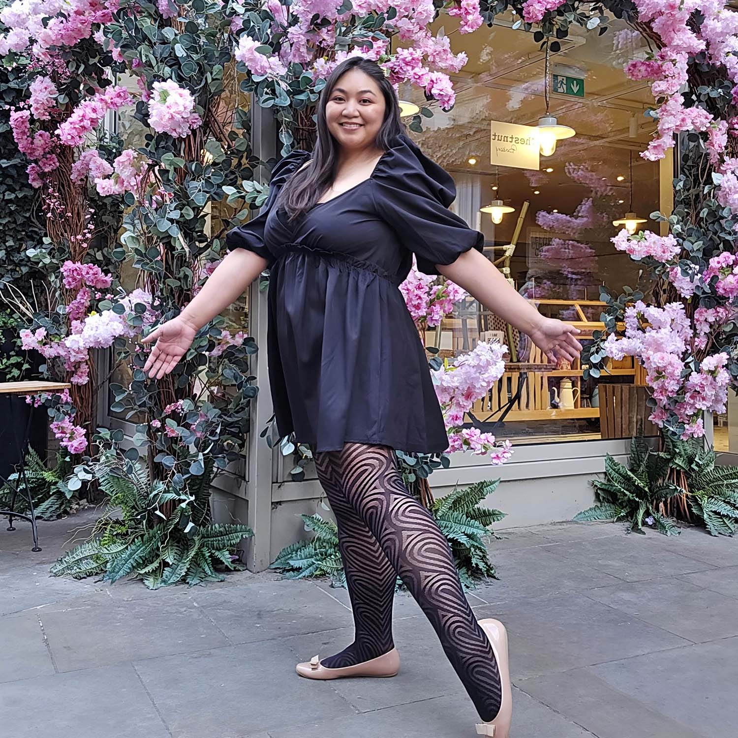 Heart To Heart Patterned Tights Snag