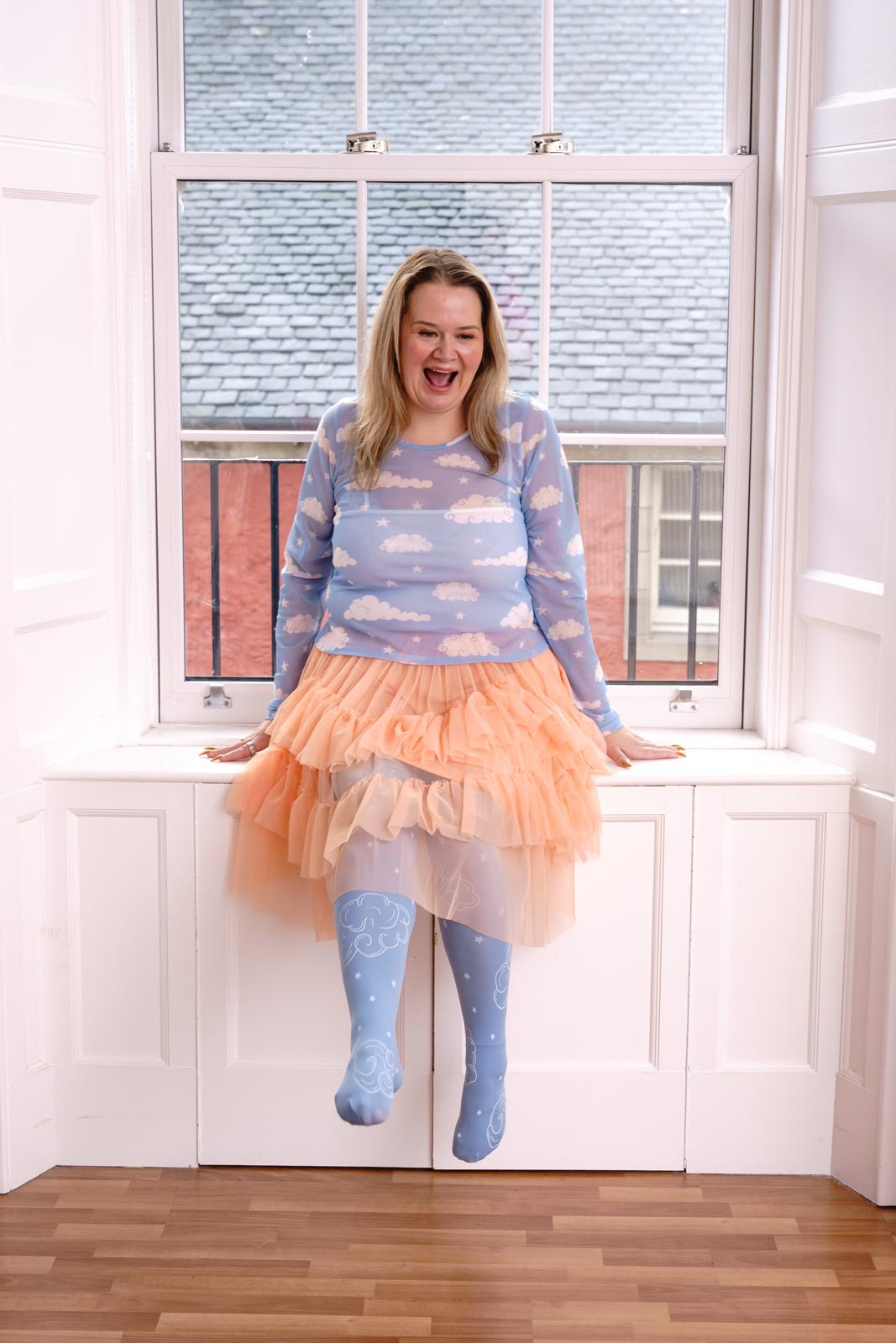 Mesh Skirt - Peach Mousse