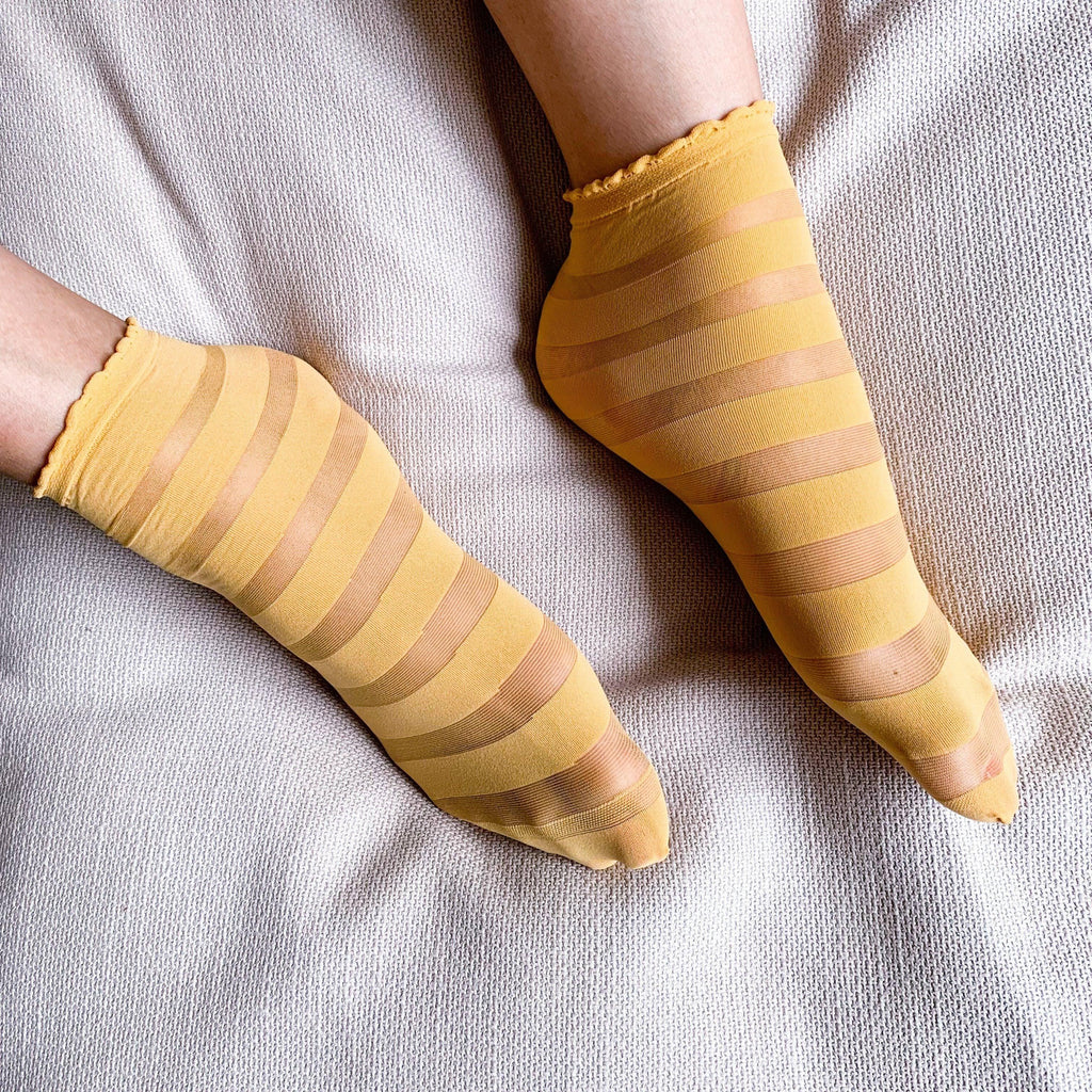 Socks - Ankle Sock Lolly - Mustard