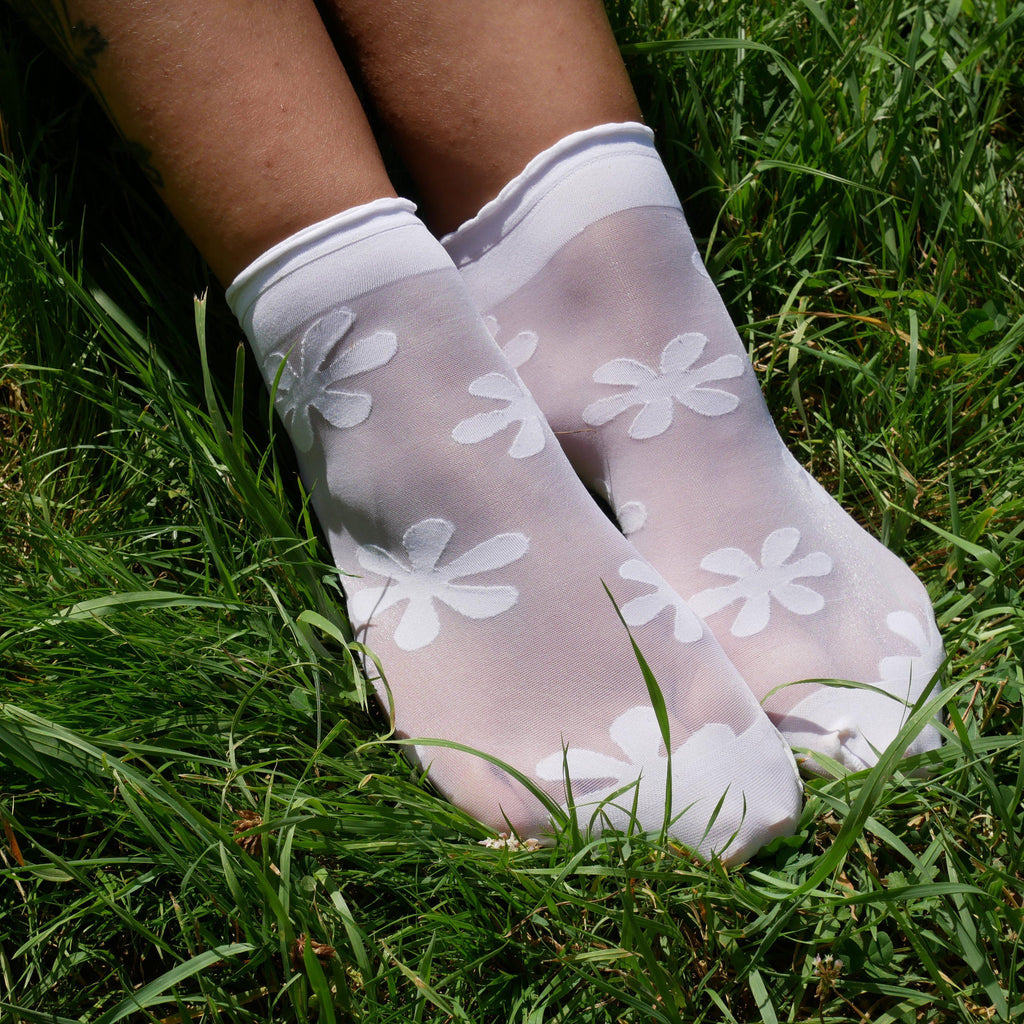 Socks - Ankle Sock Pop - White