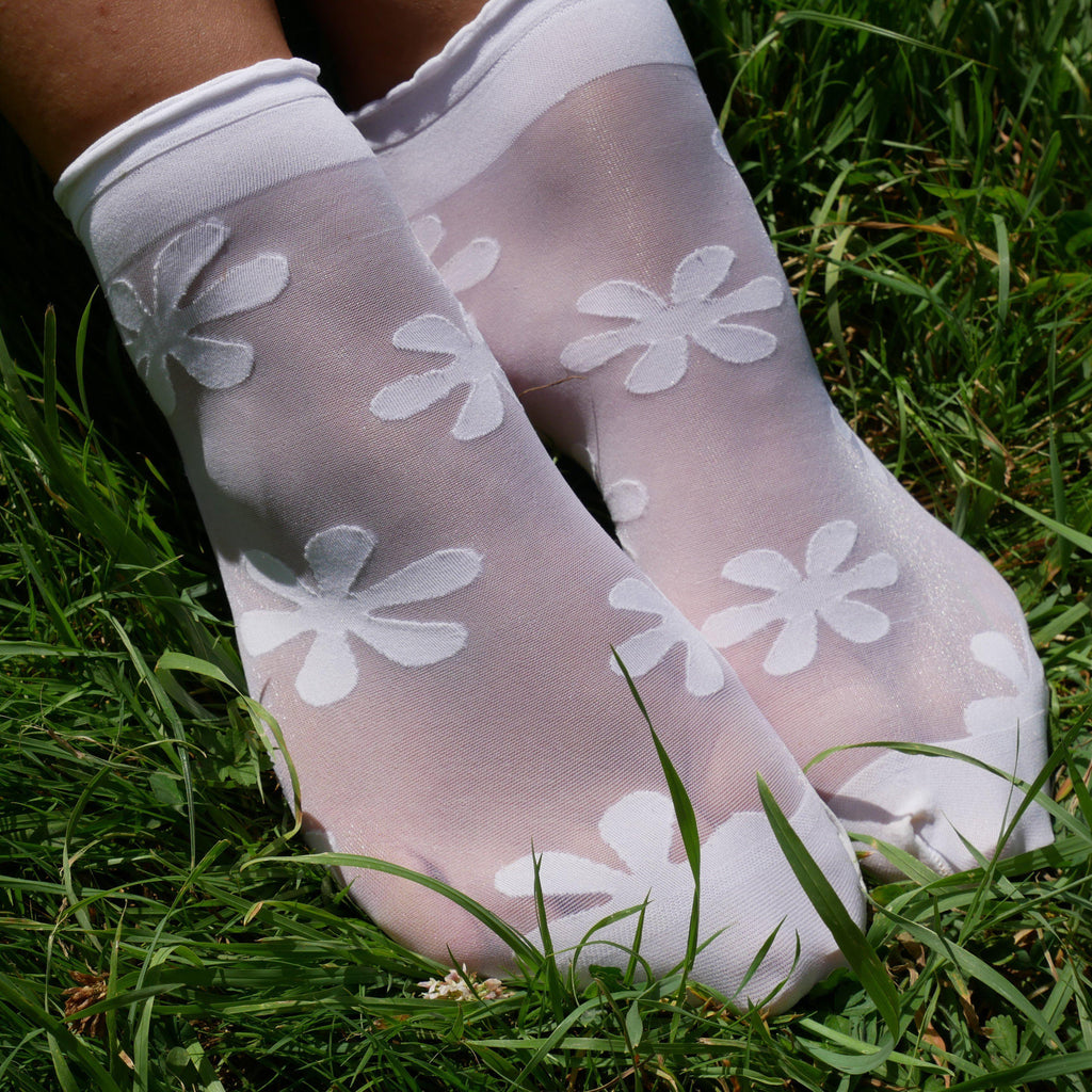 Socks - Ankle Sock Pop - White