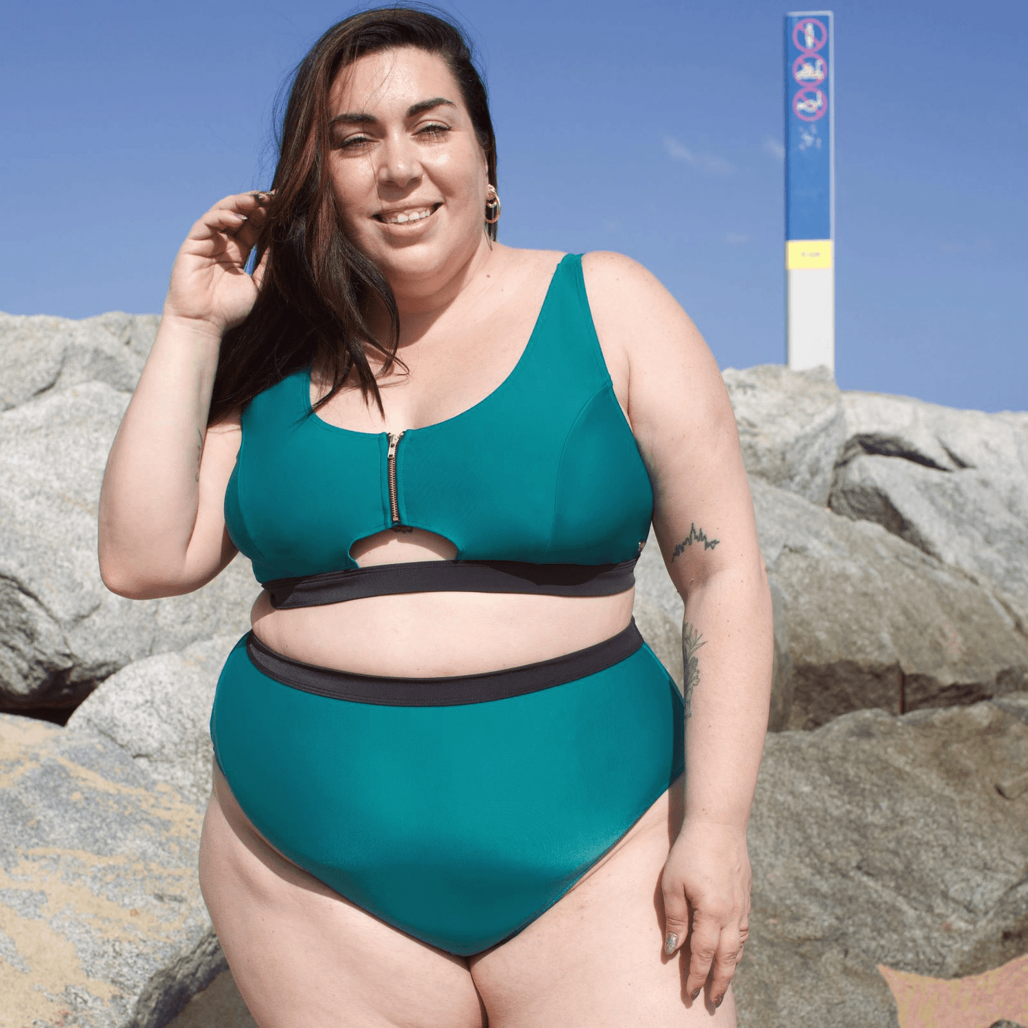 Bikini Bottoms - Hasta La Vista - Teal - Snag