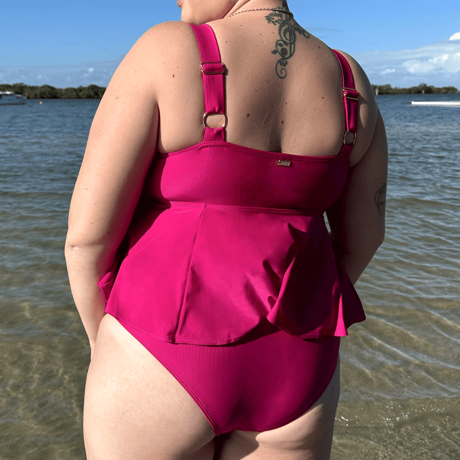 Bikini Top - Who you gonna call? - Hot Pink - Snag