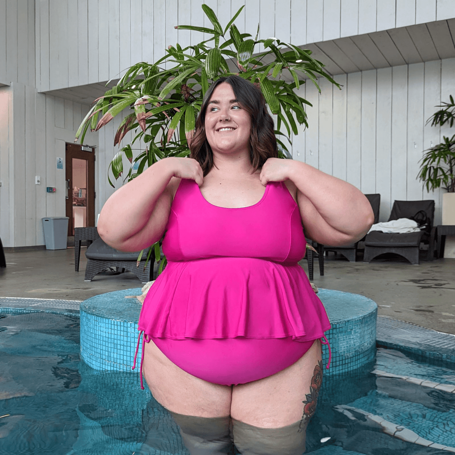 Bikini Top - Who you gonna call? - Hot Pink - Snag