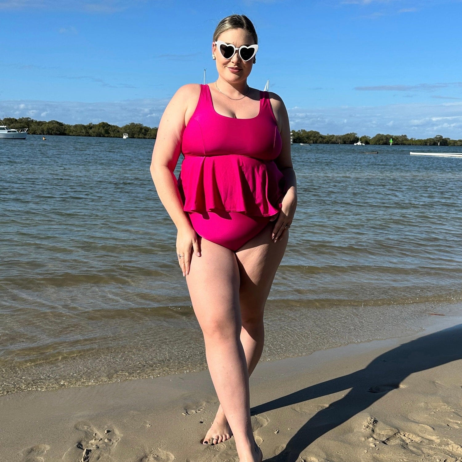 Bikini Top - Who you gonna call? - Hot Pink - Snag