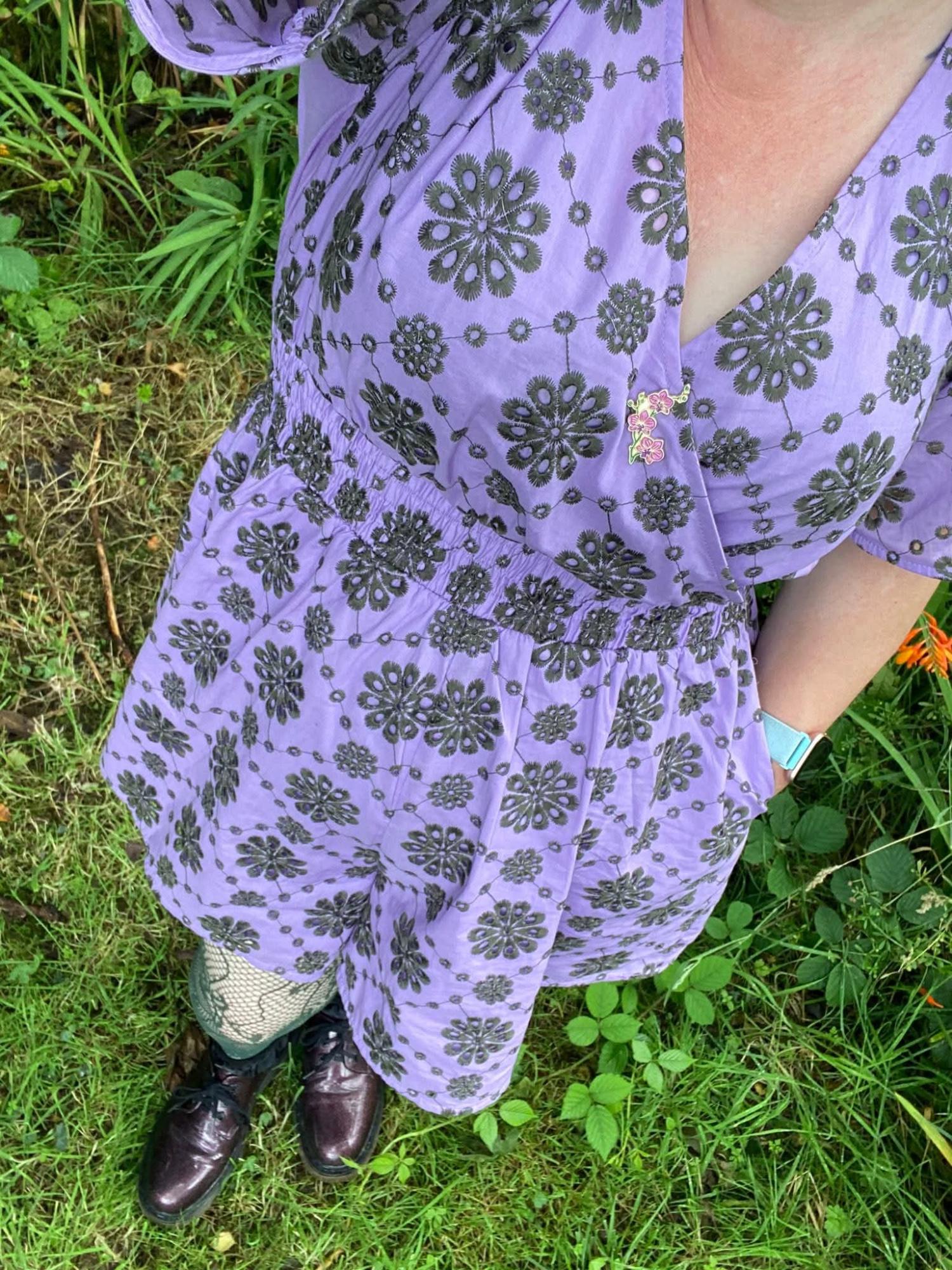 Broderie Anglaise Playsuit - Cassis de Violet