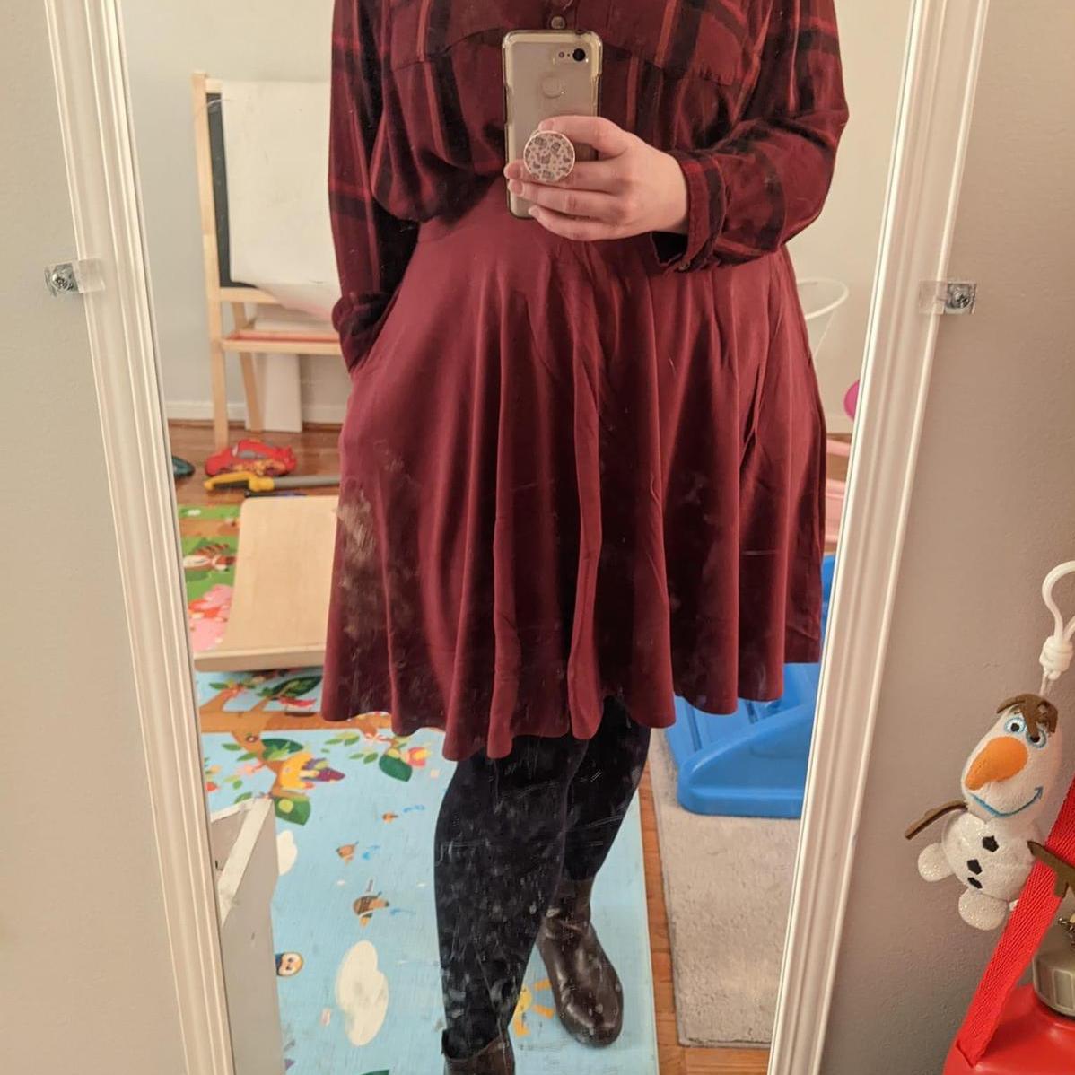 Flare Skirt - Burgundy - Snag