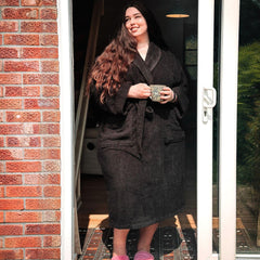 Floof Bath Robe - Black - Snag