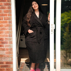 Floof Bath Robe - Black - Snag