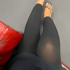 Footless Ribbed Cashmere Tights - Snag