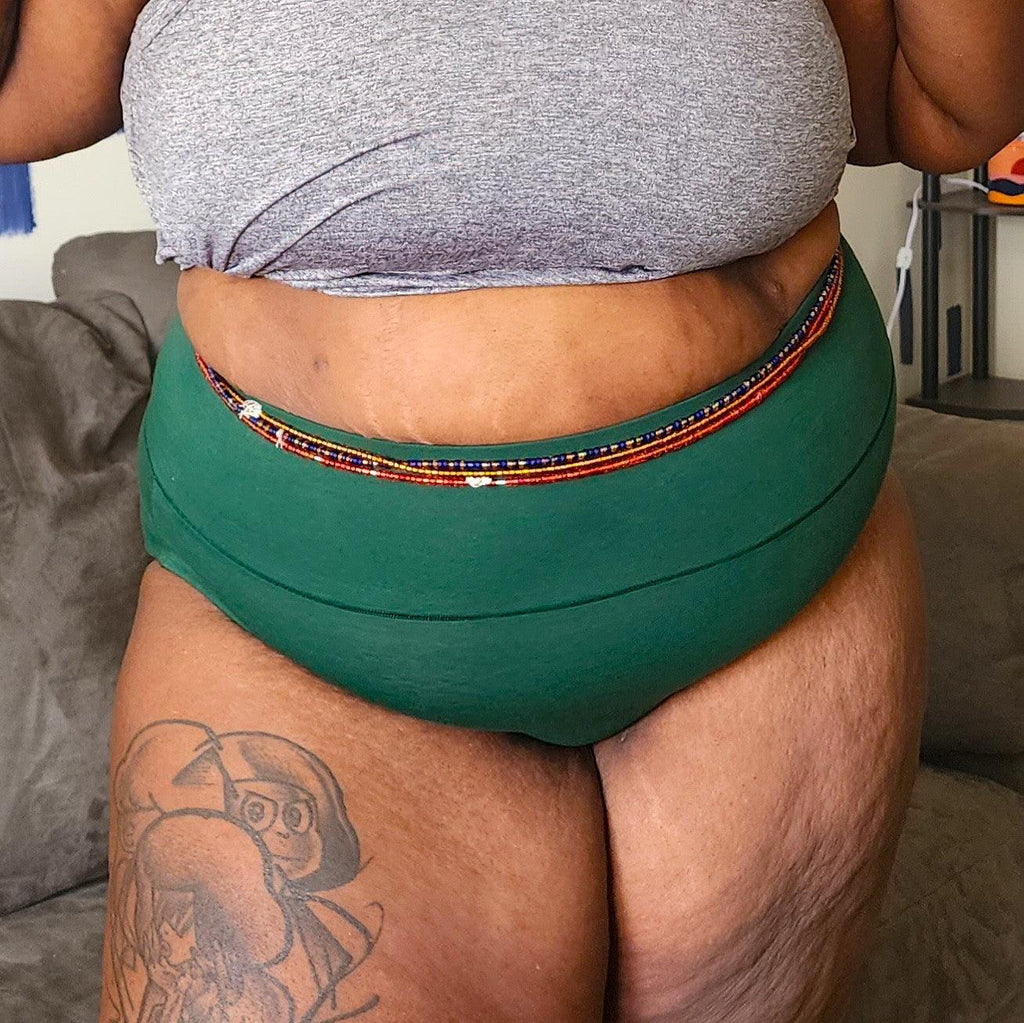 Full Brief Knickers - Hit the Bottle Green - Snag