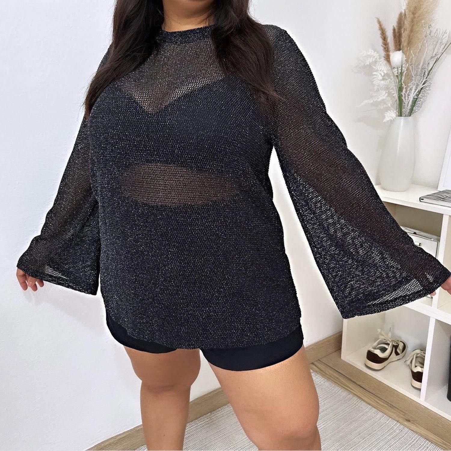 Glitter Fishnet Top - Stevie - Snag