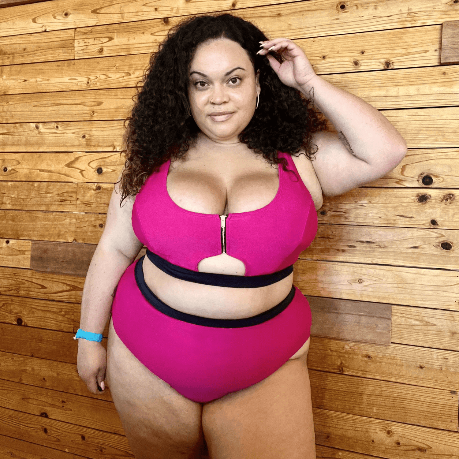 Hasta La Vista Bikini Top - Hot Pink - Snag