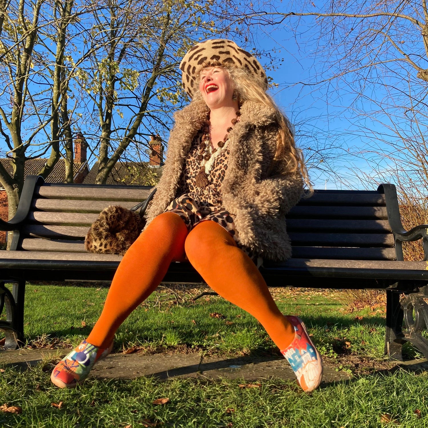 Bamboo Tights - Toffee Apple