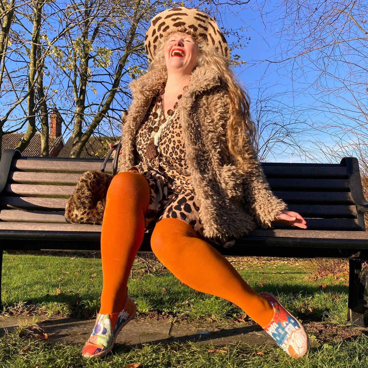 Bamboo Tights - Toffee Apple
