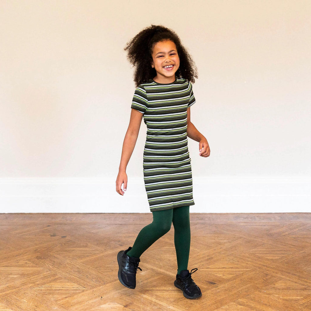 Tights - Kids Tights - Hit The Bottle Green