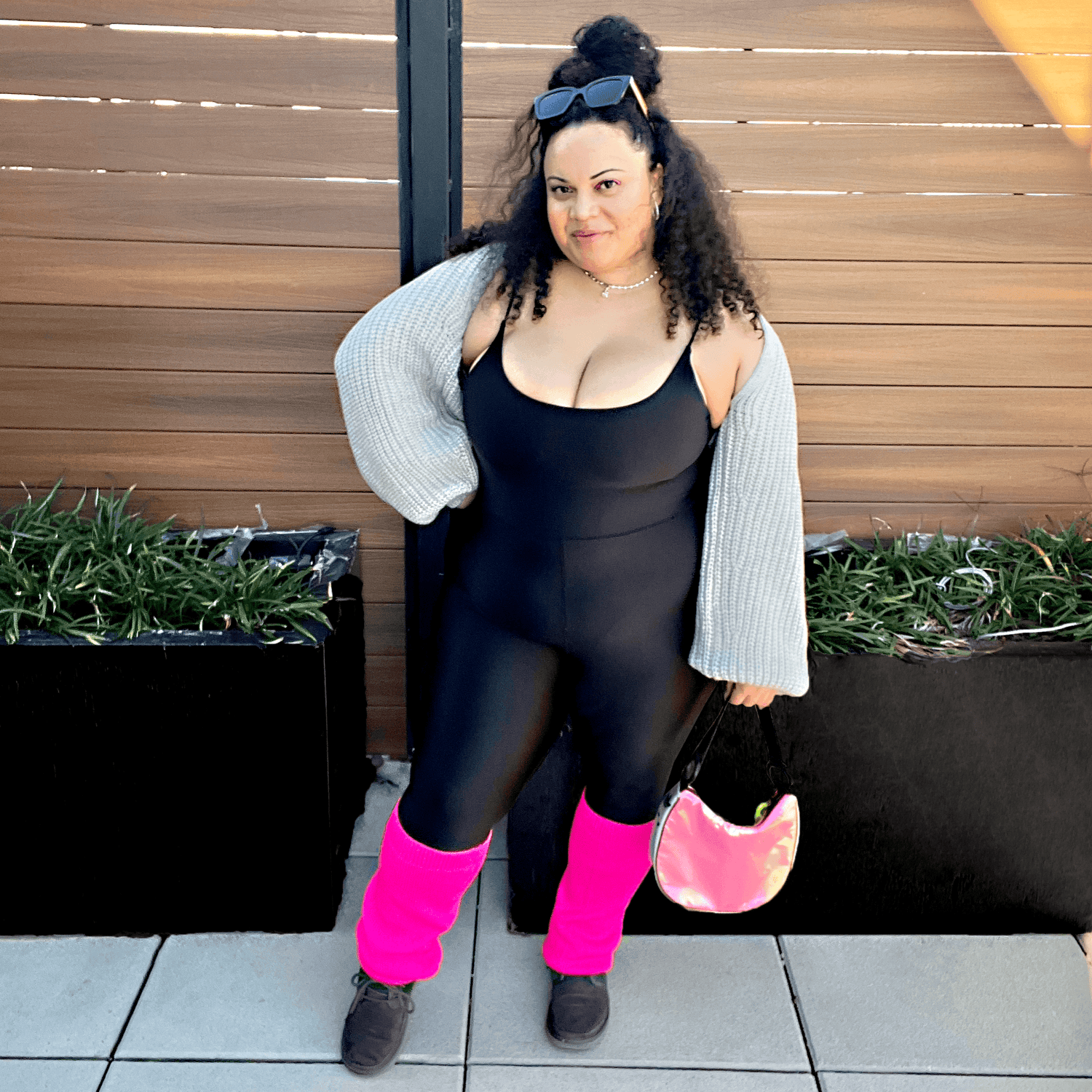 Leg Warmers Neon Pink Snag