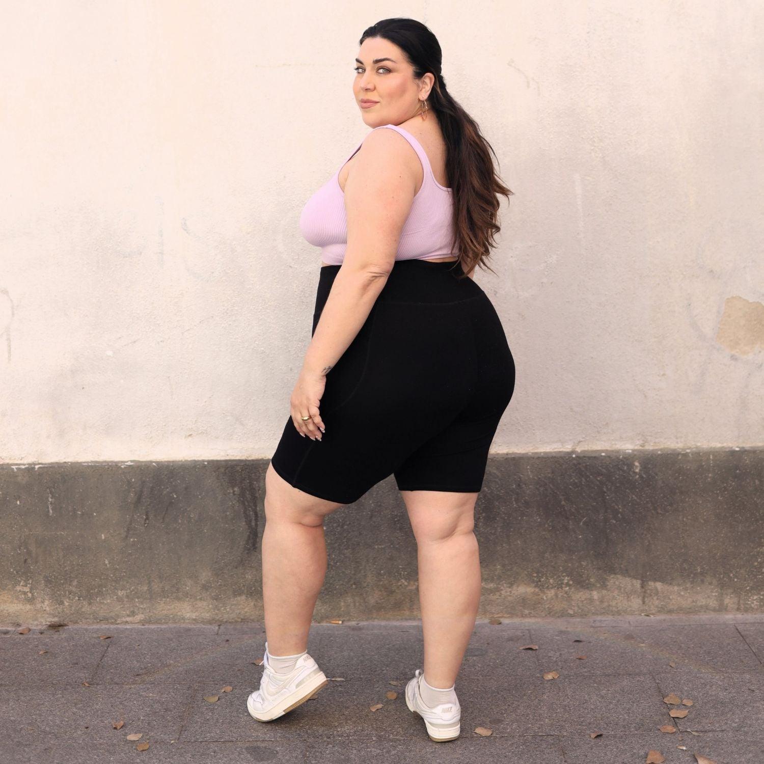 Shorts Outfit Ideas Plus Size Biker Shirts Black Long Cycling