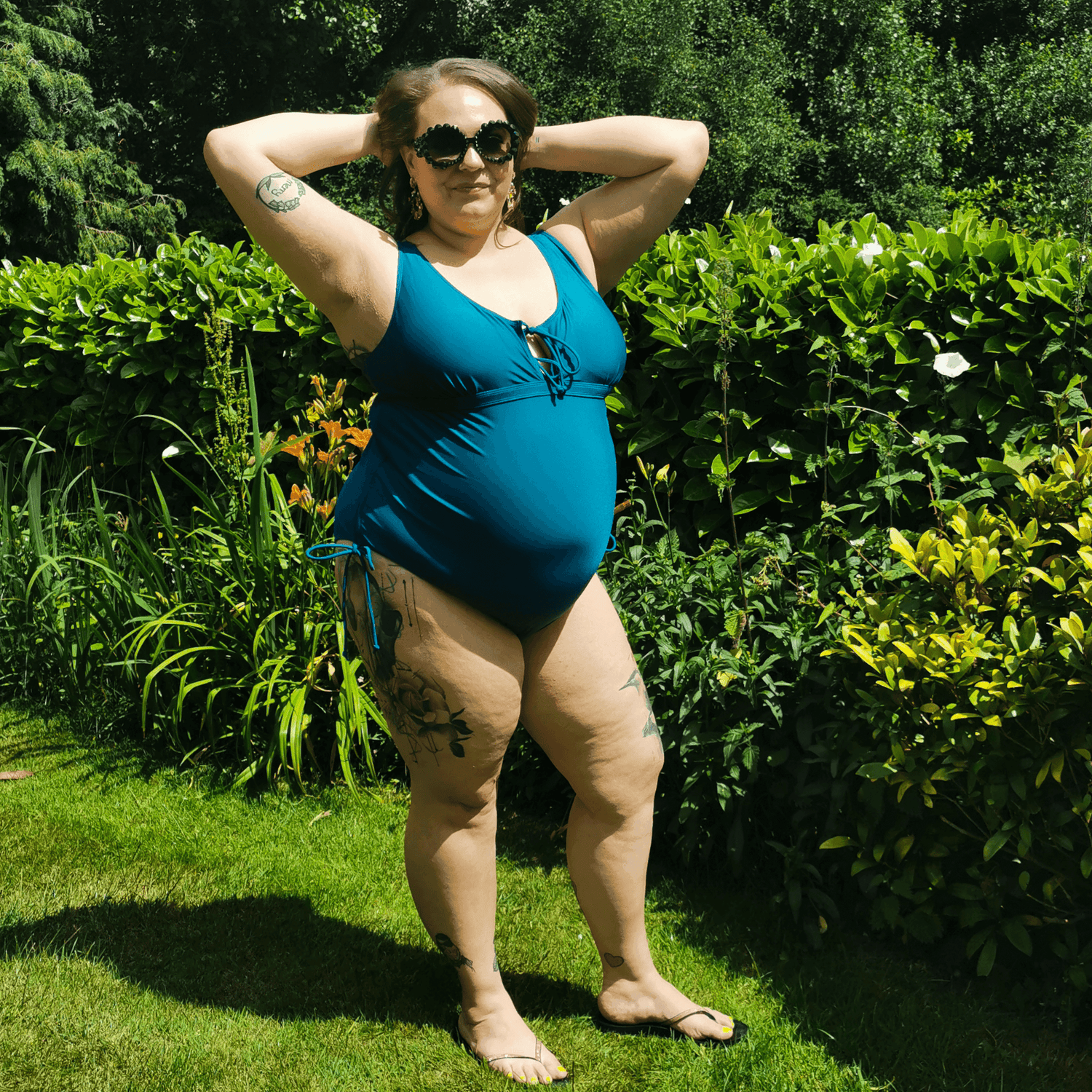 Maternity Swimsuit - That loving feel'in - Teal - Snag