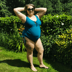 Maternity Swimsuit - That loving feel'in - Teal - Snag