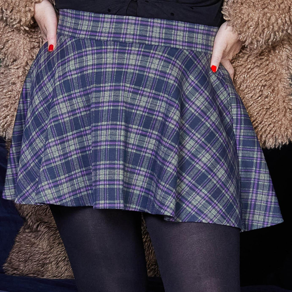 Mini Flare Plaid Skirt - Gosh! - Braw - Snag
