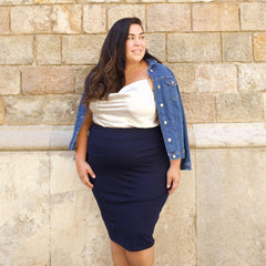 Pencil Skirt - Navy - Snag