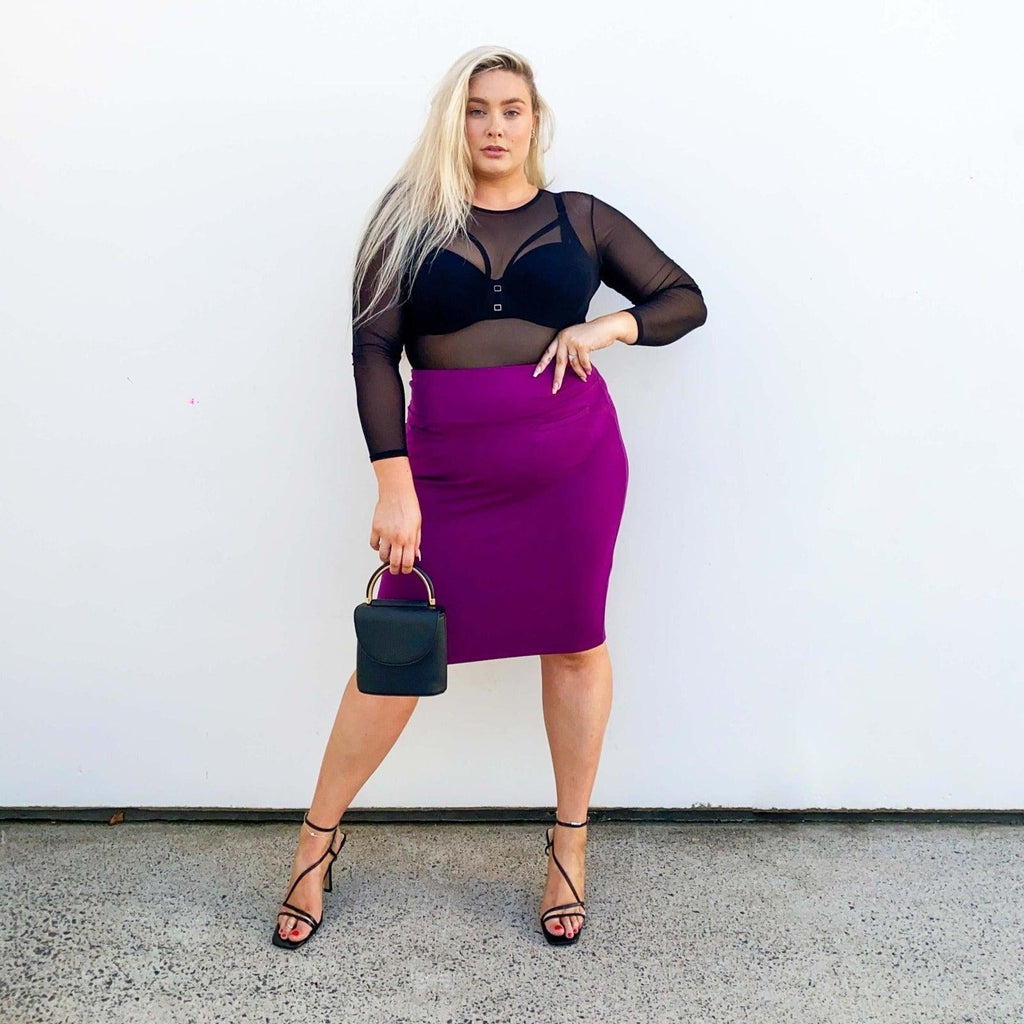 Pencil Skirt - Oh my! Figgy Pudding - Snag