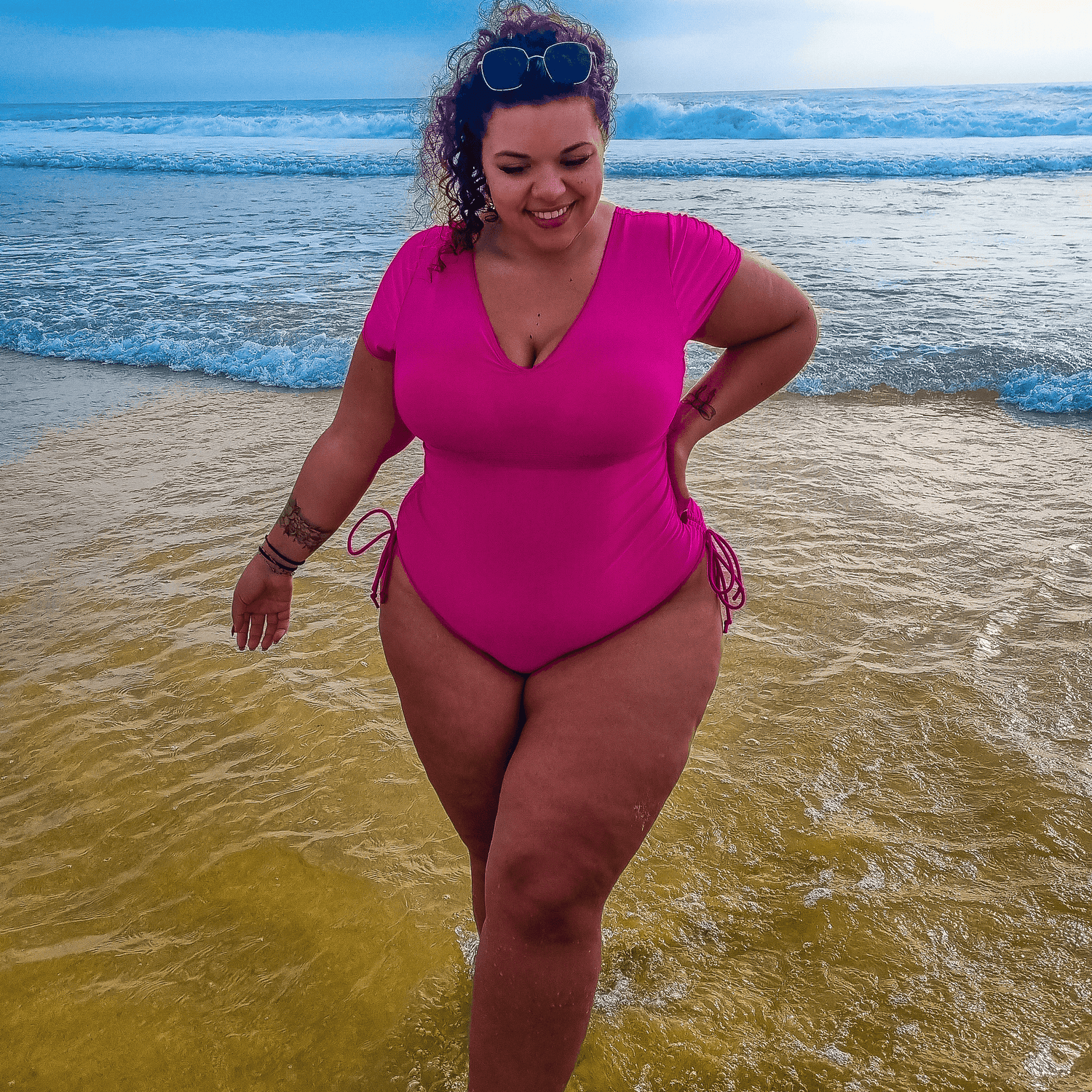 Show me the money Swimsuit - Hot Pink - Snag