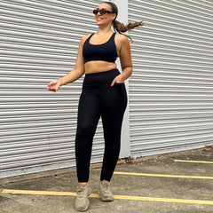 Squat Proof Long Leggings - Black - Snag